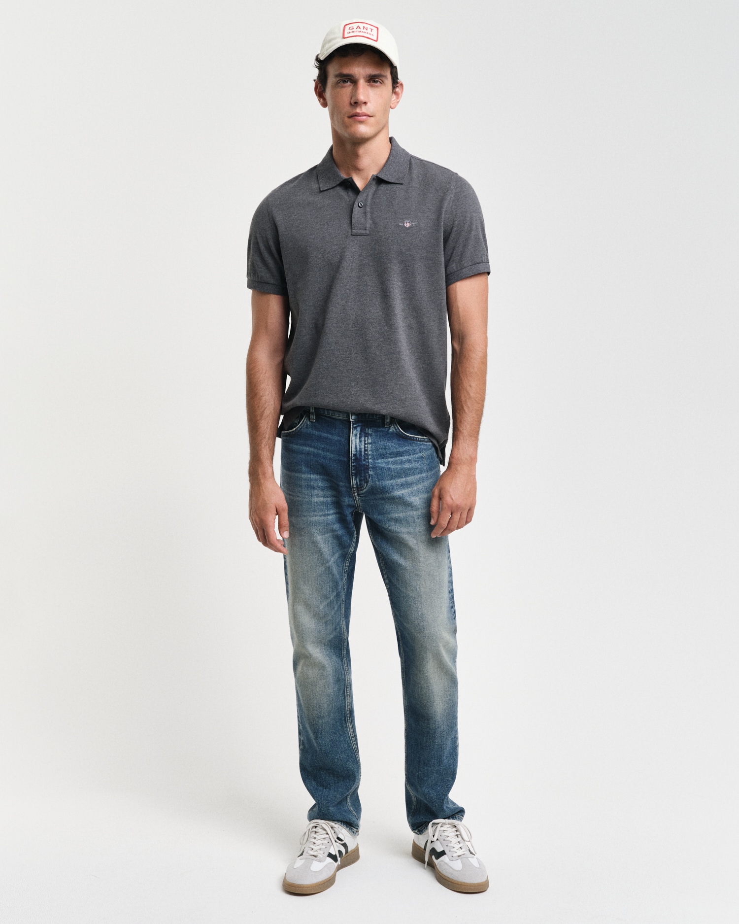 Gant Poloshirt »REG SHIELD SS PIQUE POLO«, mit Logo und Flachstrickkragen 100% Baumwolle Pique