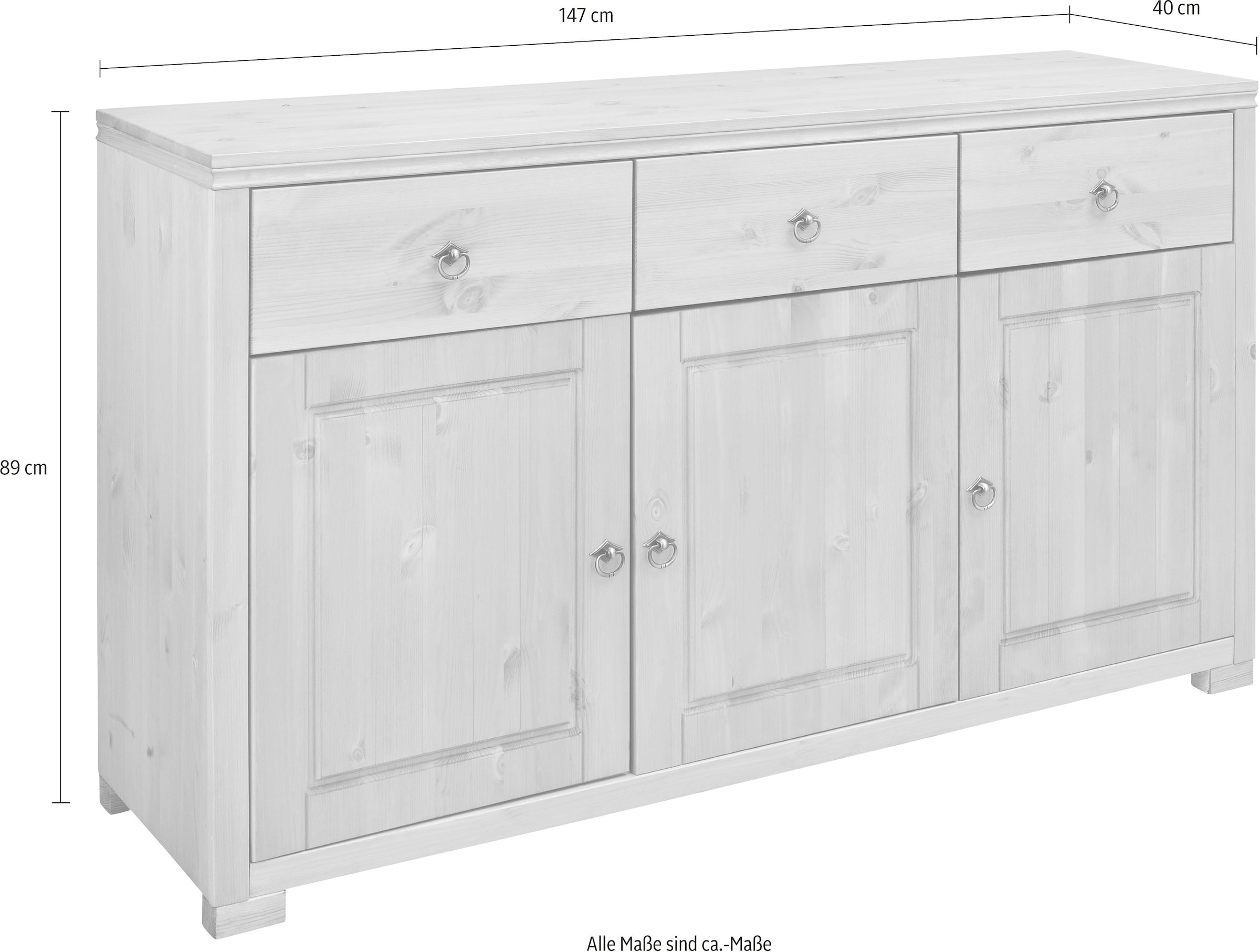 Home affaire Sideboard »Gotland«, Breite 147 cm jetzt kaufen