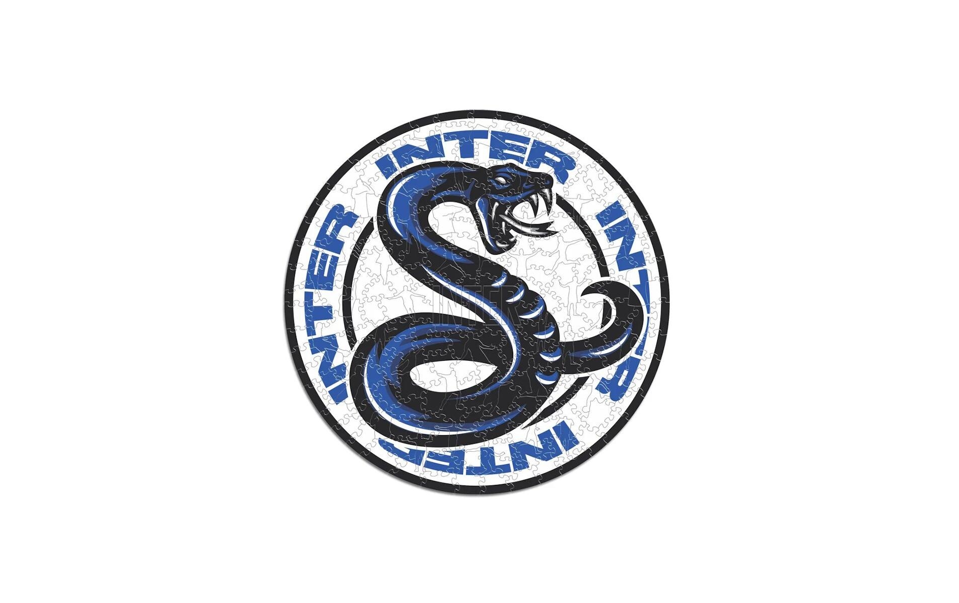   Puzzle »Iconic FC Inter Mailand – Logo mit Schlange« Holzart: Birke (Herkunftsland: China)