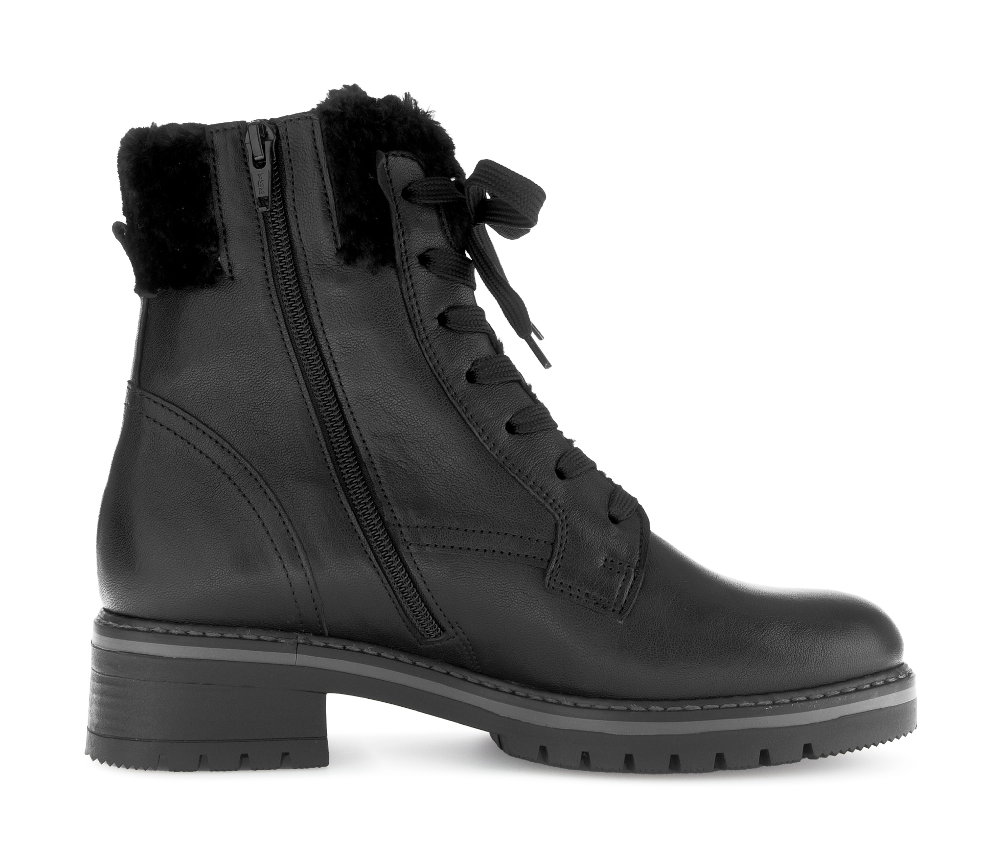 Gabor Winterstiefelette »GENUA«  , Blockabsatz, Winterboots mit Teddyplüsch-Kragen