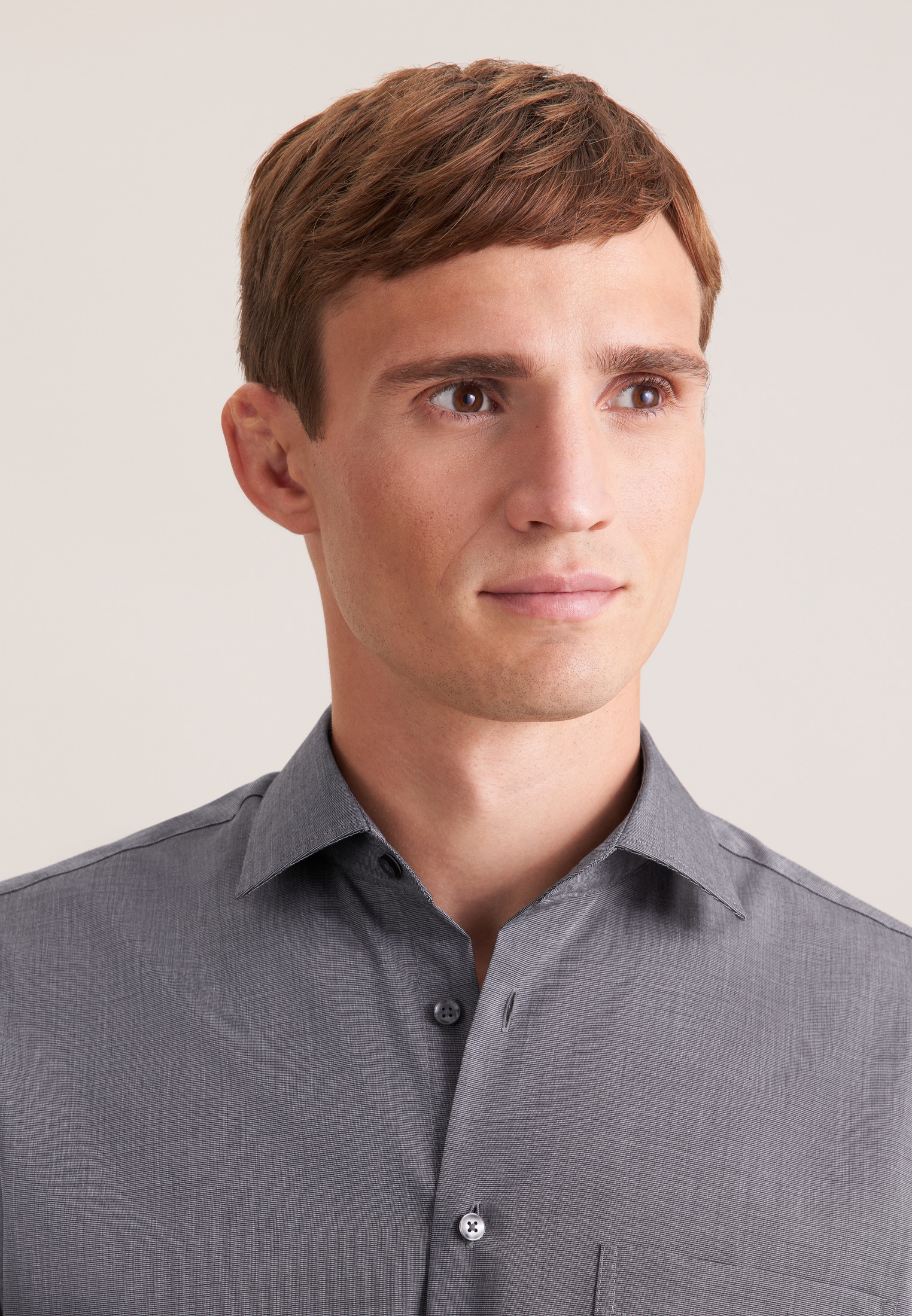 seidensticker Chemise d'affaires »Schwarze Rose« Regular 1/2 Kentkragen Uni