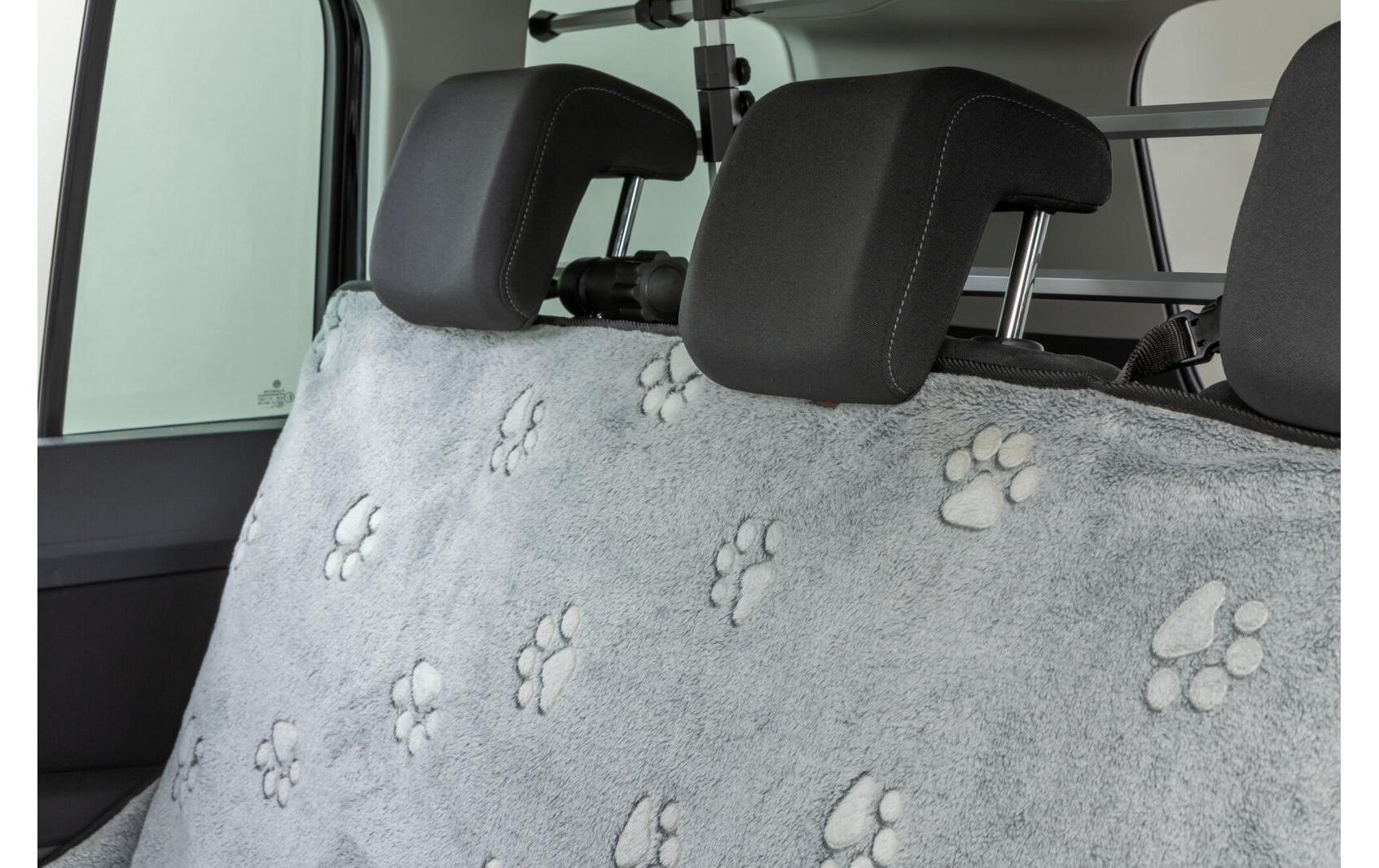 TRIXIE Housse de siège de voiture »Fleece Pfotenmuster«