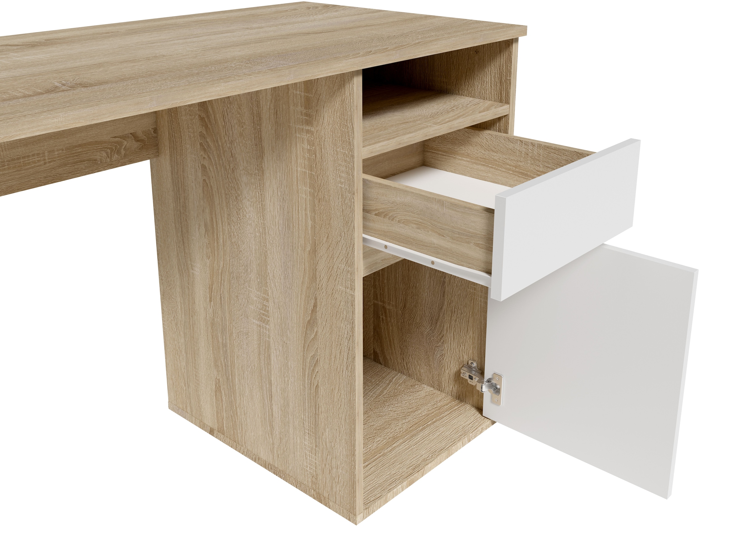 Home affaire Schreibtisch »Tinsley« mit Schublade, und Tür, Breite 120 x53 cm