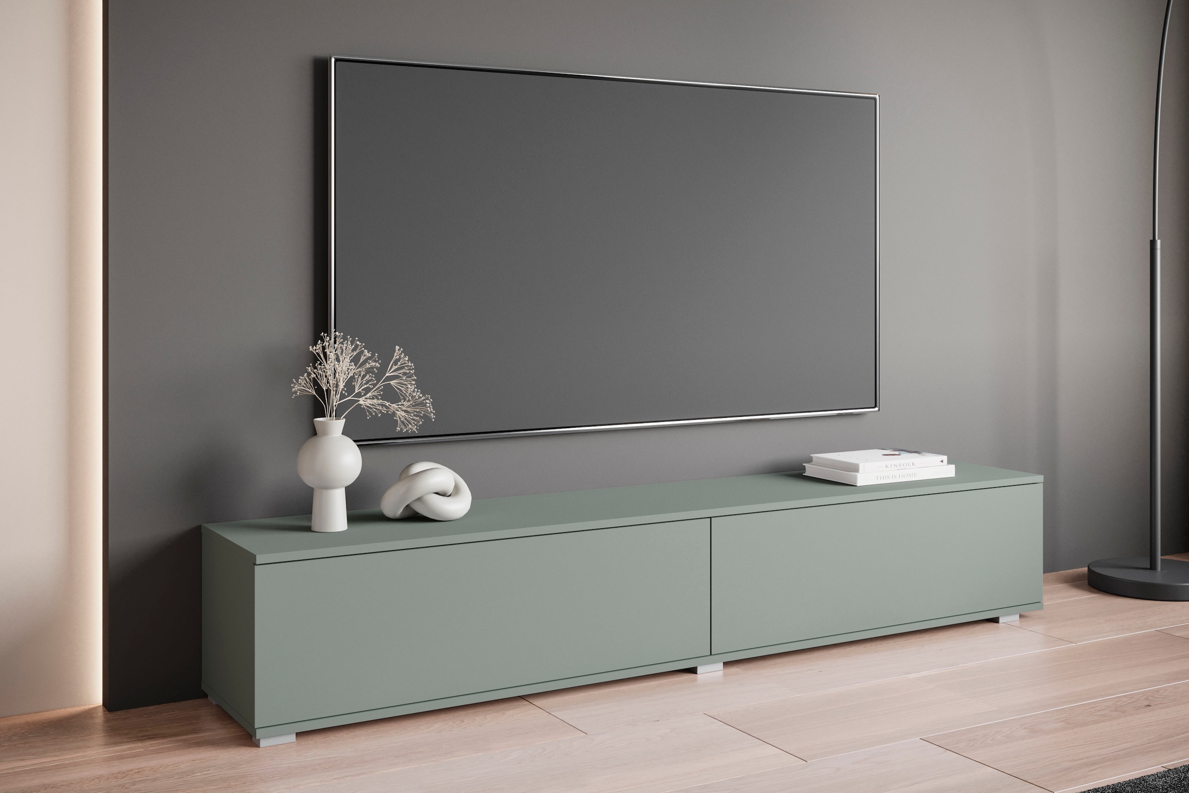 GOODproduct Lowboard »Kenia« 1 Stk. tlg. 2 Klappen – flexibel hängend oder stehend montierbar
