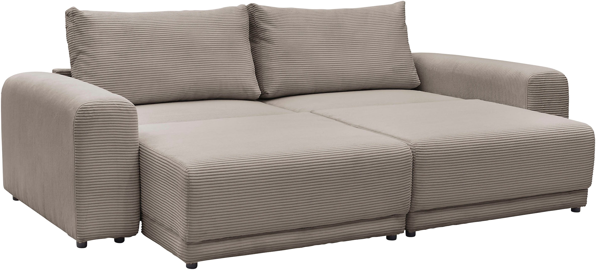 GOODproduct Schlafsofa »PHEELIX Cord, mit 3 Funktionen« Elemente einzeln oder gleichzeitig ausziehbar, bequemer Sitzkomfort
