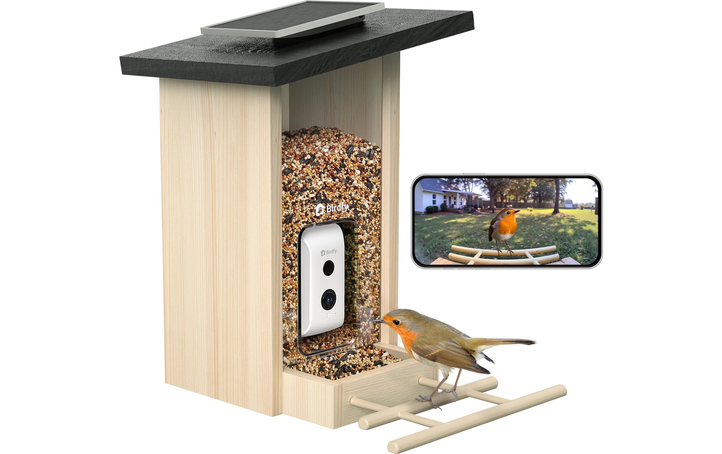 Birdfy Distributeur de nourriture »mit AI-Kamera«