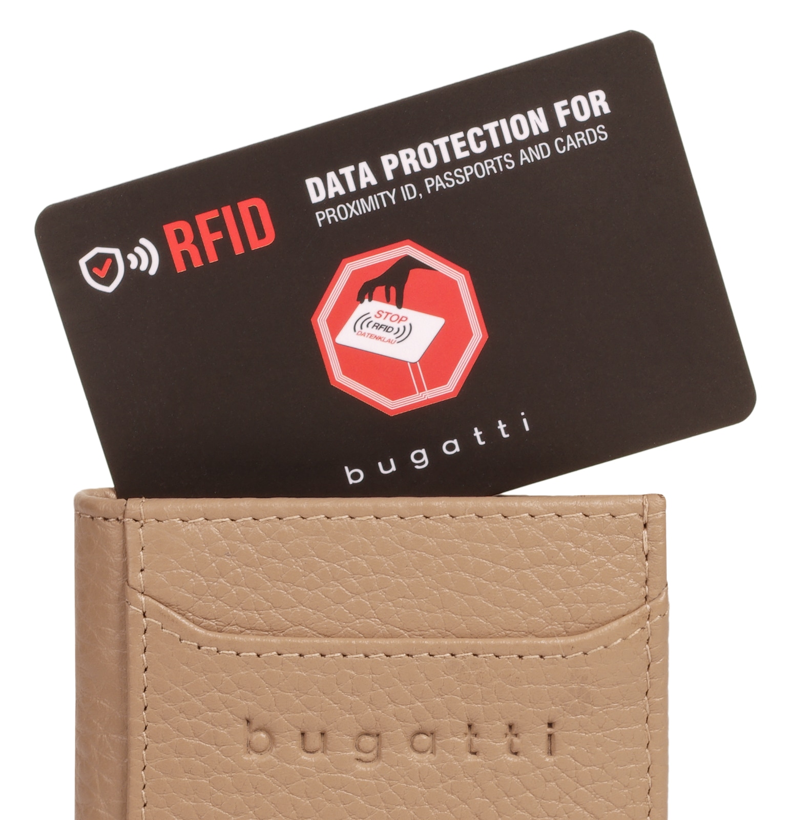 bugatti Geldbörse »BUGATTI Herren, Damen SECURE SLIM echt Leder« echt Leder