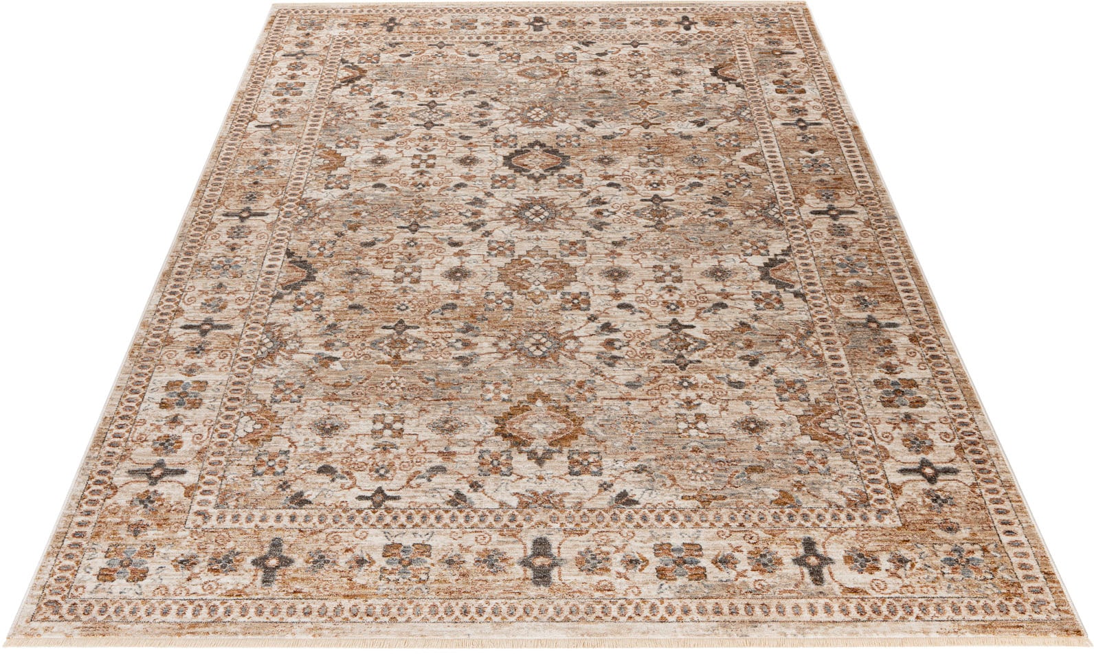 Teppich »My Laos 465«, rechteckig, orientalisches Design, mit Fransen, Wohnzimmer,...