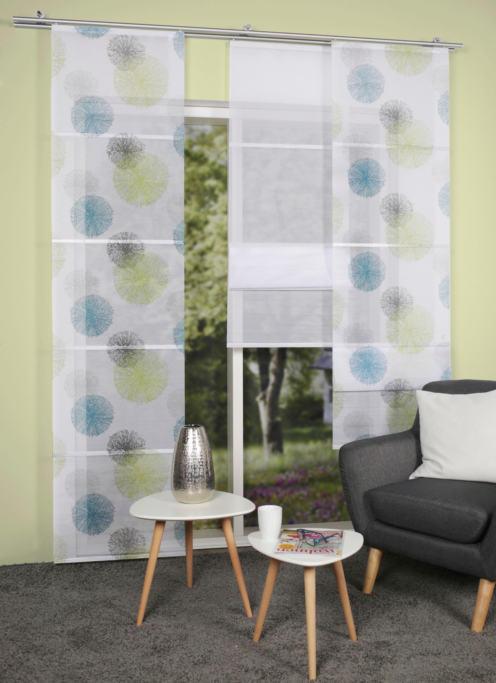 Image of HOME WOHNIDEEN Schiebegardine »RAWLINS«, (1 St.), Magnet-Schiebewand Bambus-Optik, digital bei Ackermann Versand Schweiz