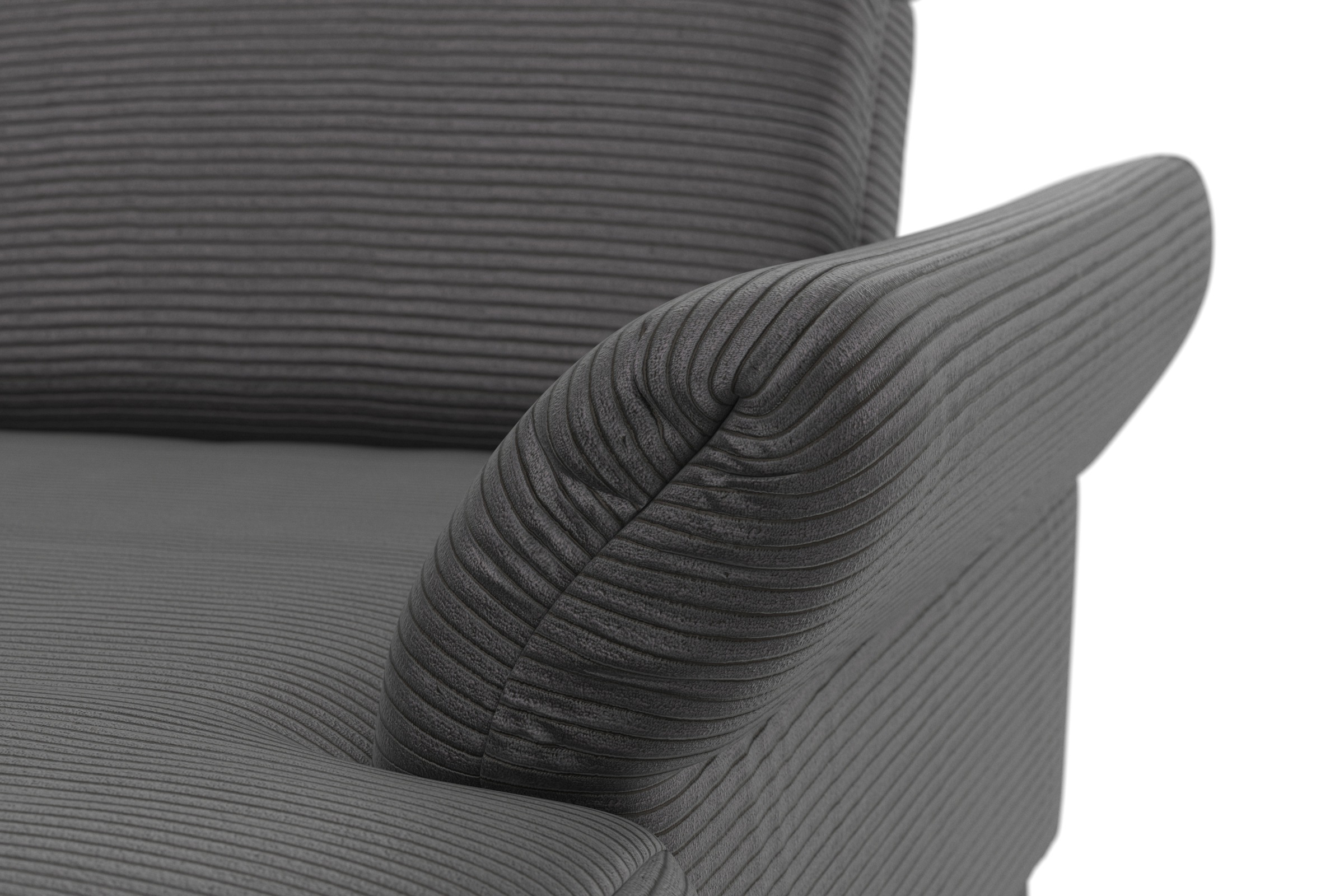 INOSIGN Wohnlandschaft »Coco U-Form« Sitztiefen-, Arm- und Kopfteilverstellung, Cord-Bezug, Fusshöhe 15 cm