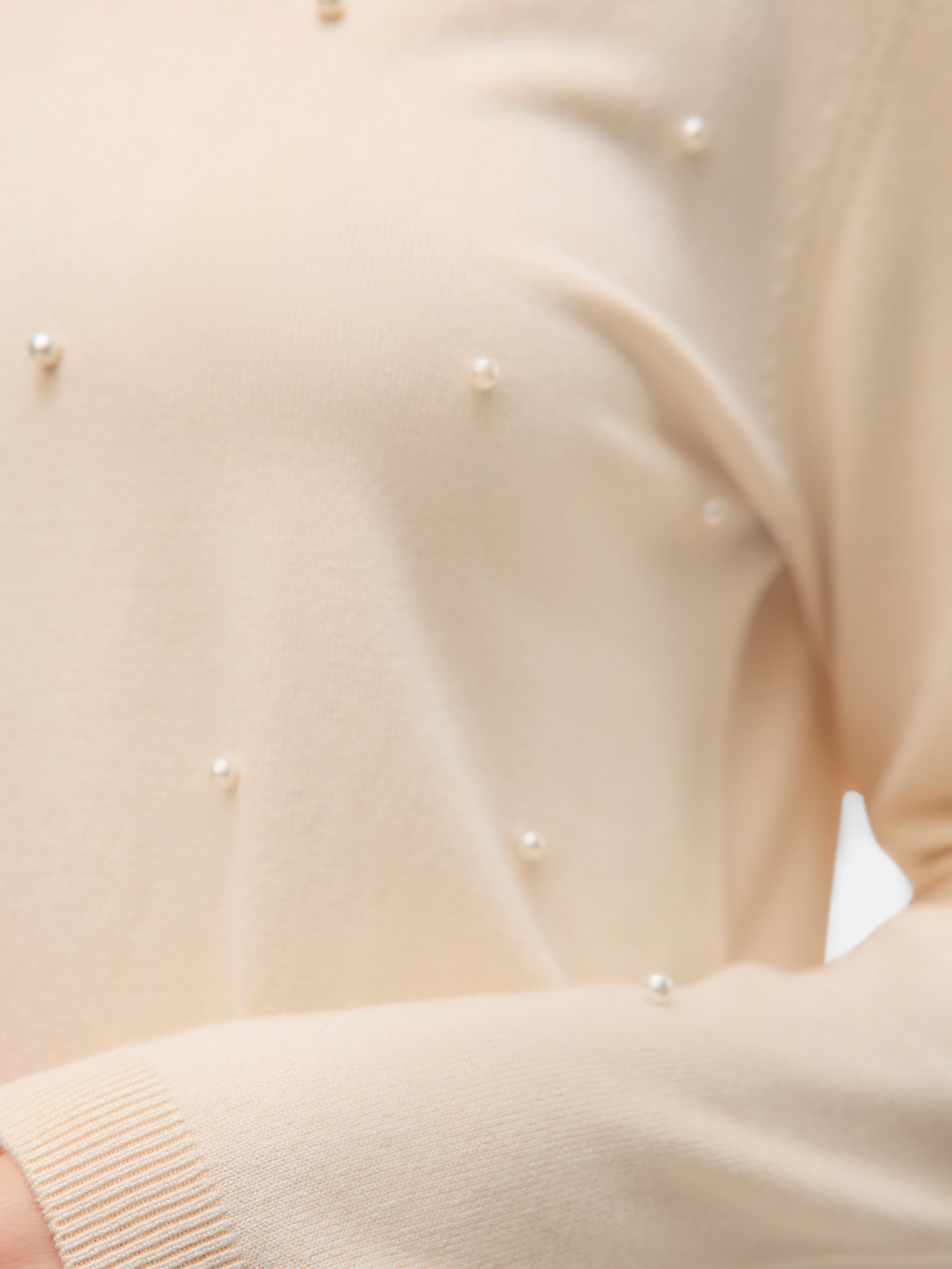 Vero Moda Rundhalspullover »VMGLORY PEARL LS O-NECK PULLOVER BOO«