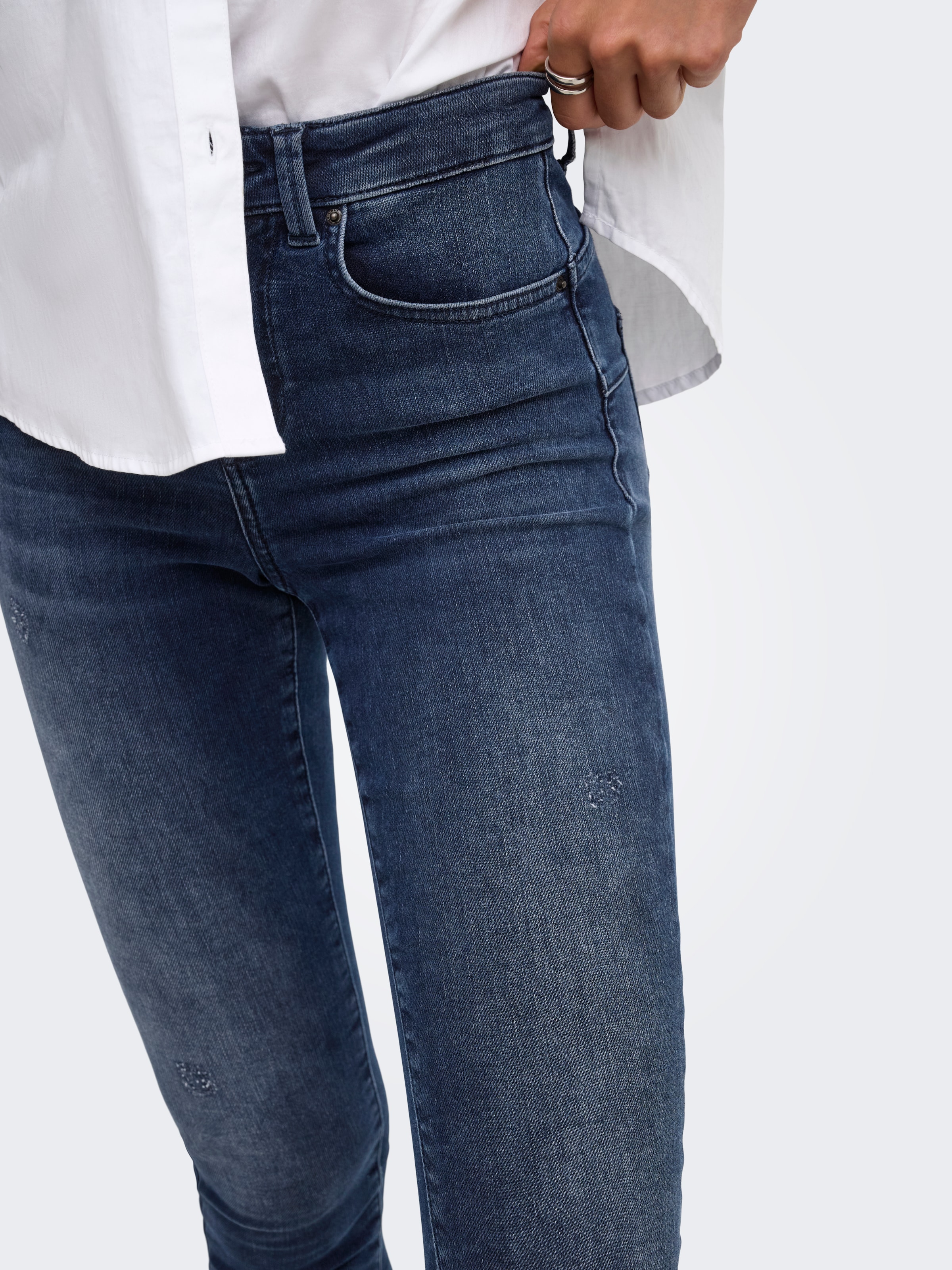 ONLY Skinny-fit-Jeans »ONLPOWER MID SK PUSHUP DNM TAI887 NOOS« Baumwollmischung, regular waist, skinny fit
