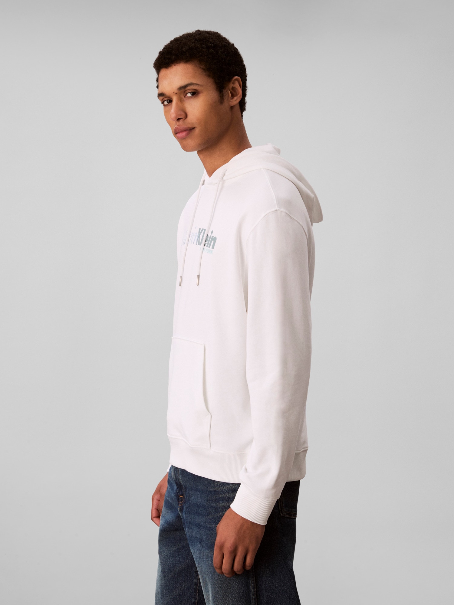 Calvin Klein Kapuzensweatshirt »LS EU 350TERRY CURSIVE GRAPHIC H« regular fit, Logo-Schriftzug