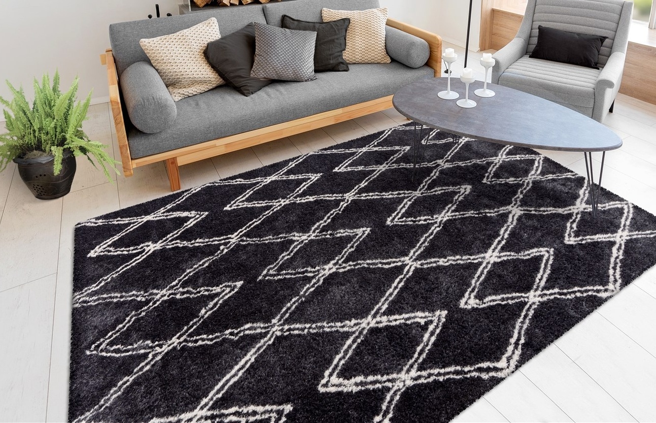 Image of calo-deluxe Hochflor-Teppich "Elvar-3000" rechteckig 27 mm Höhe besonders weich durch Microfaser, Wohnzimmer