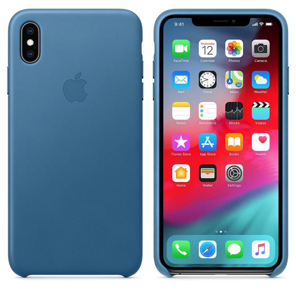 Apple Smartphone-Hülle »Apple iPhone XsM Leder Case Cape Cod Blue«