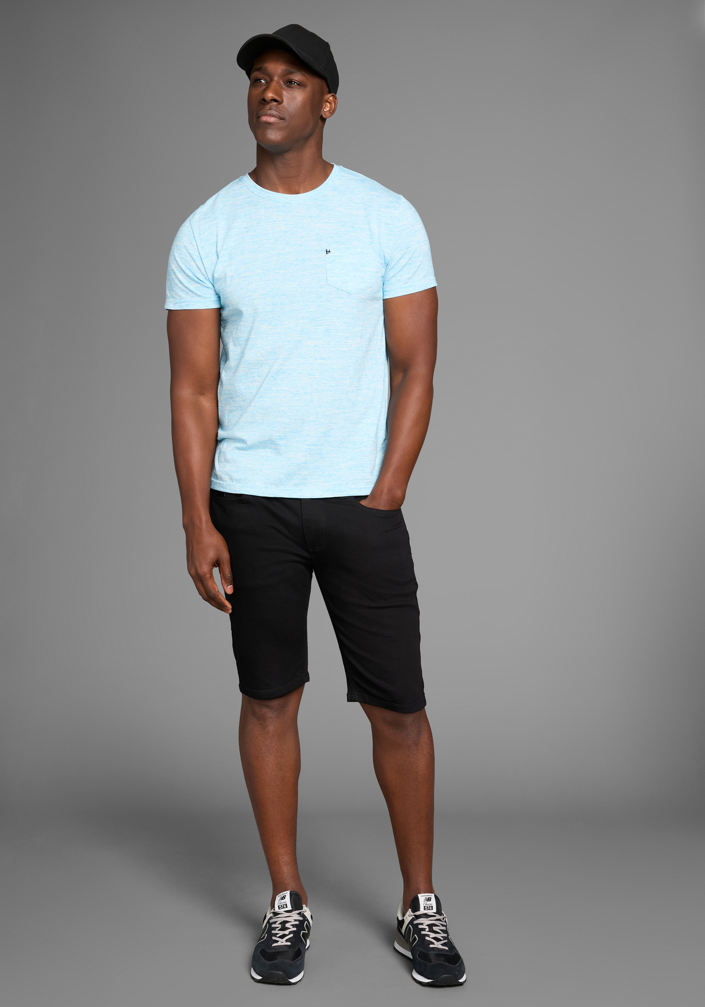Bruno Banani T-Shirt, Kurzarm, Slim Fit, unifarben, Rundhalsausschnitt