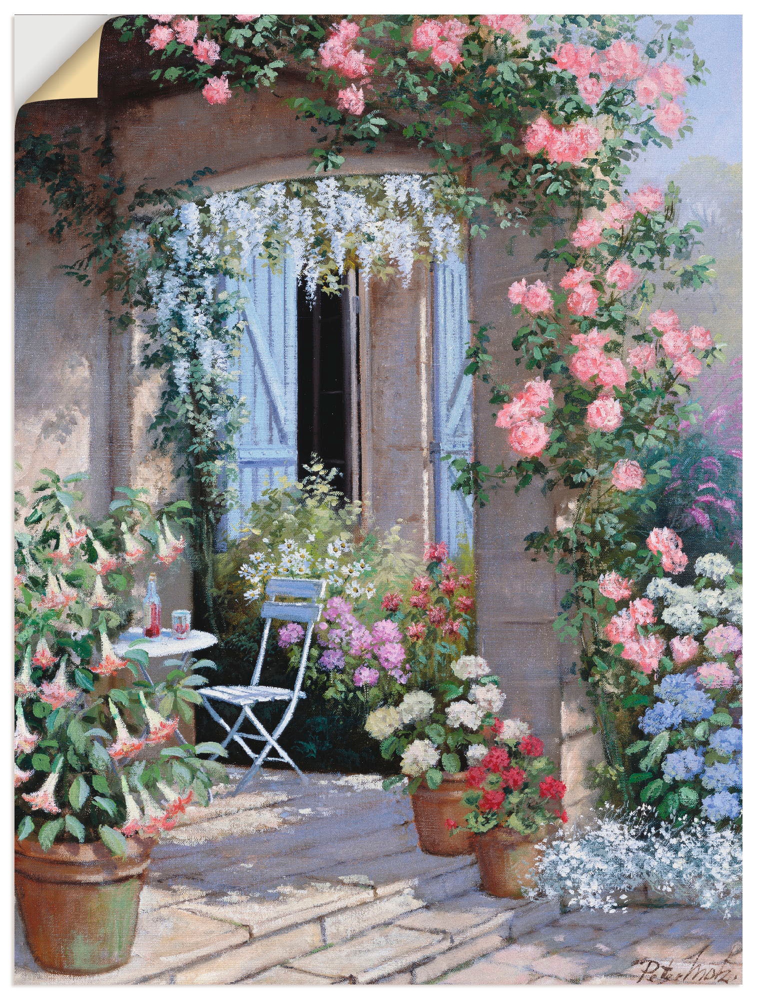 Wandbild »Blumenangebot«, Garten, (1 St.), als Leinwandbild, Poster, Wandaufkleber in...