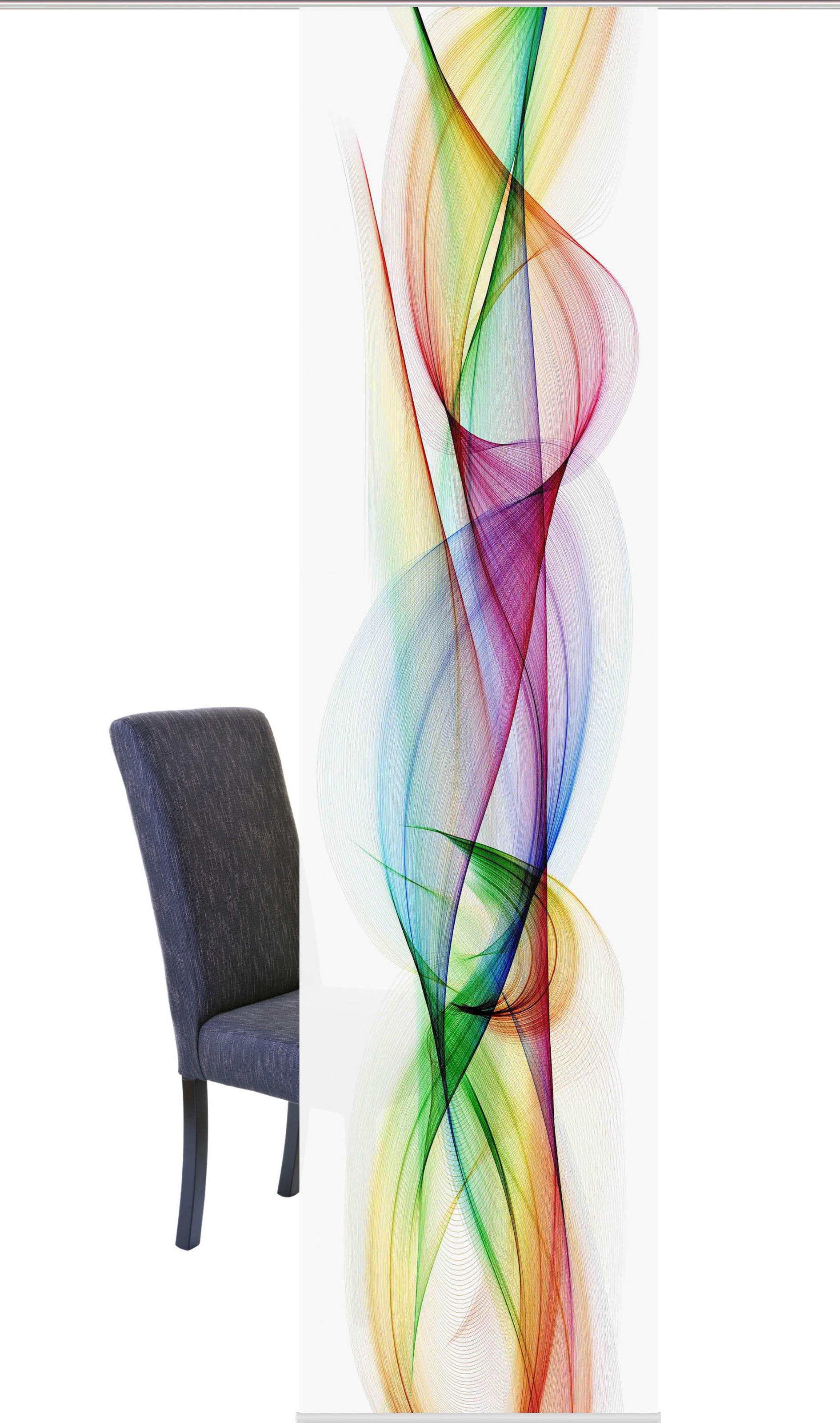 Image of HOME WOHNIDEEN Schiebegardine »SCHIEBEVORHANG DEKOSTOFF DIGITALDRUCK 'BOLGE'«, (1 St.), DIGITALDRUCK - INDIVIDUELL KÜRZBAR bei Ackermann Versand Schweiz