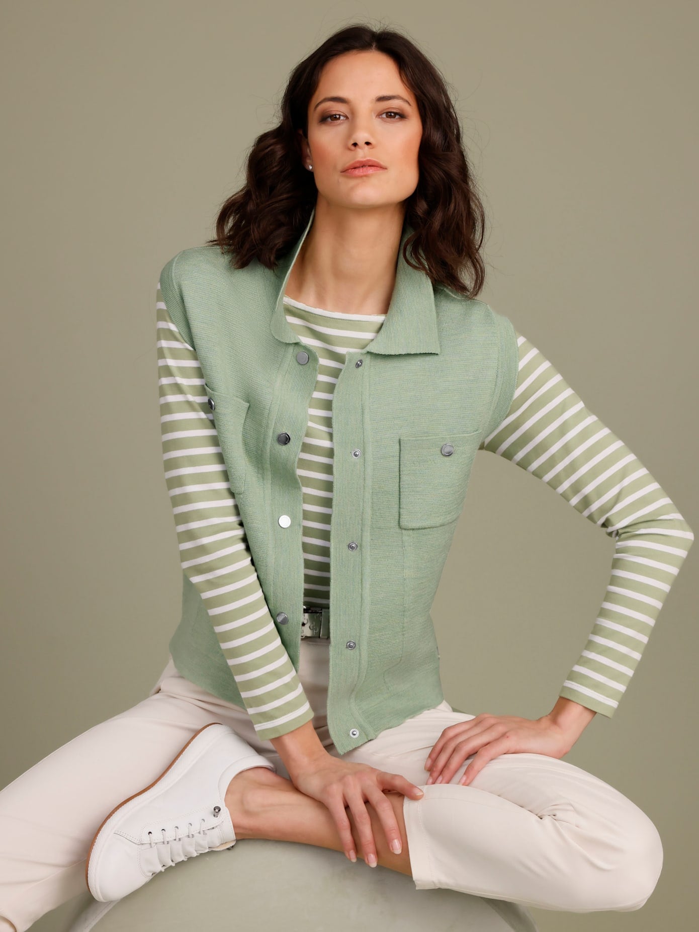CREATION L PREMIUM Gilet tricoté
