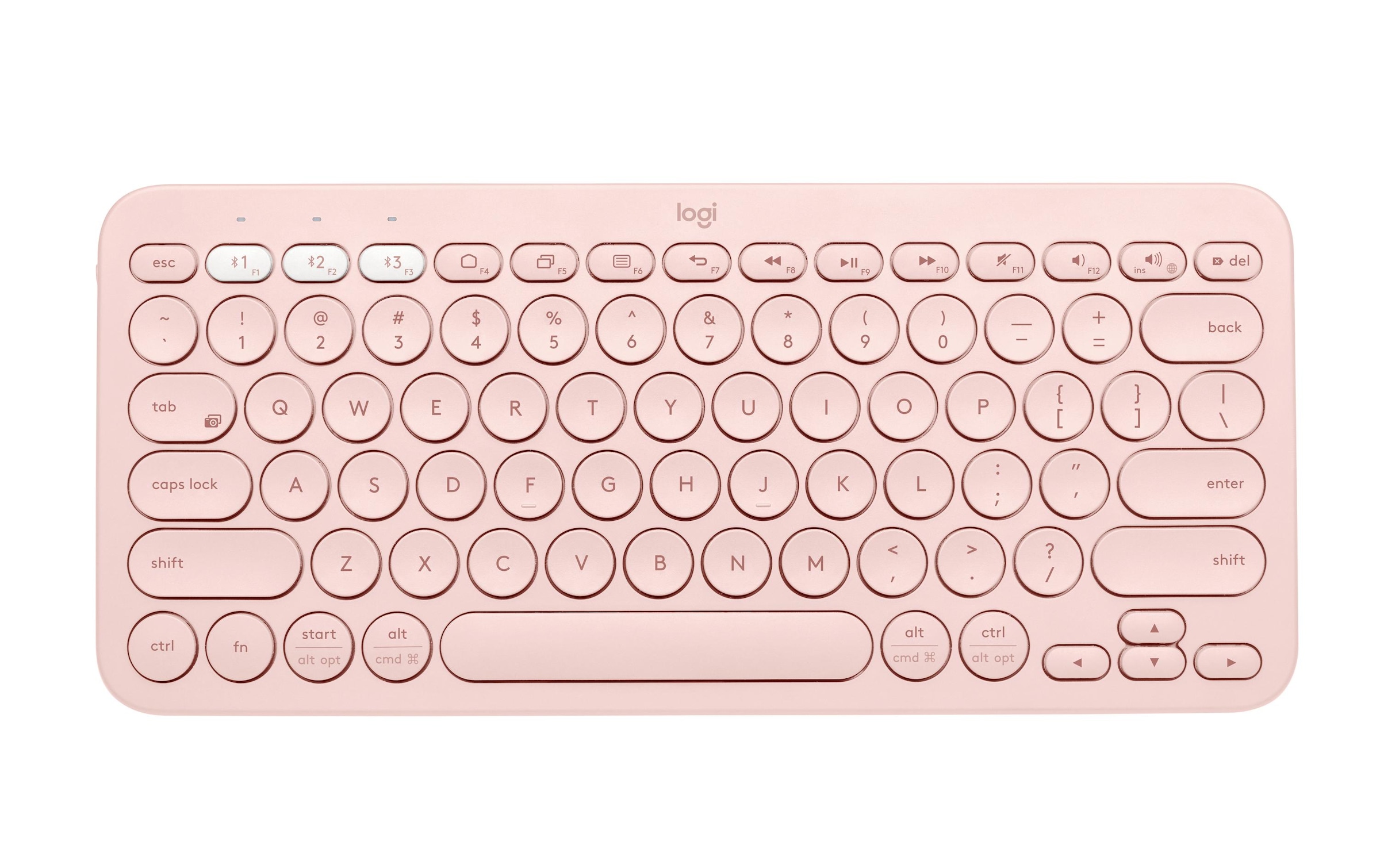 Wireless-Tastatur »K380 Multi-Device Rosa«