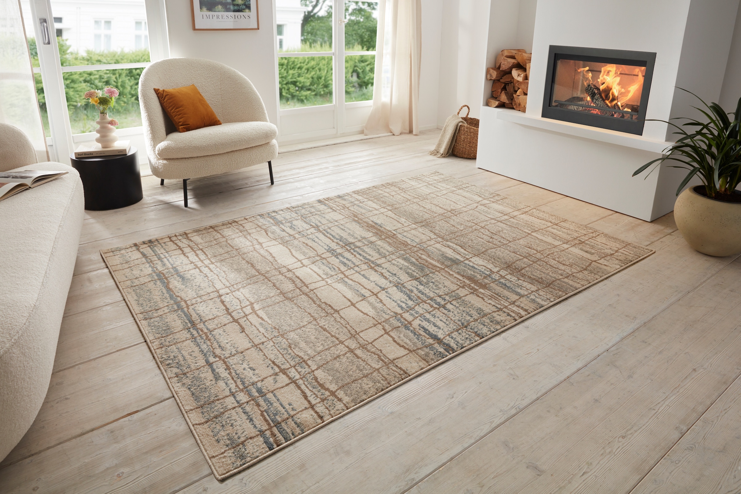 HANSE Home Teppich »Jord«, rechteckig, 8 mm Höhe, Kurzflor, Läufer, Vintage, Wohnzimmer, Schlafzimmer, Esszimmer, Flur