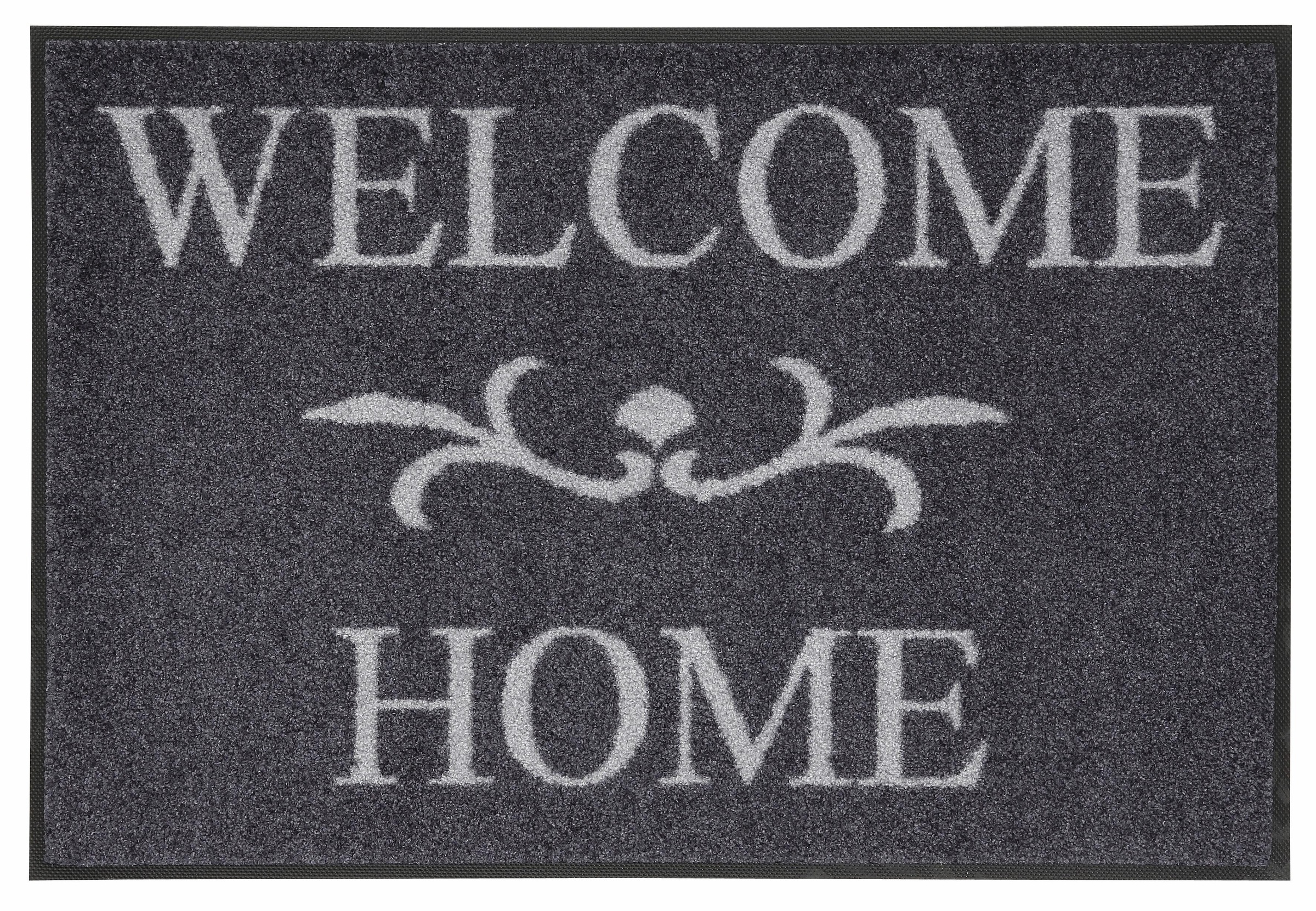 Image of wash+dry by Kleen-Tex Fussmatte »Welcome Home«, rechteckig, 7 mm Höhe, Schmutzfangmatte, mit Spruch, In- und Outdoor geeignet, waschbar bei Ackermann Versand Schweiz