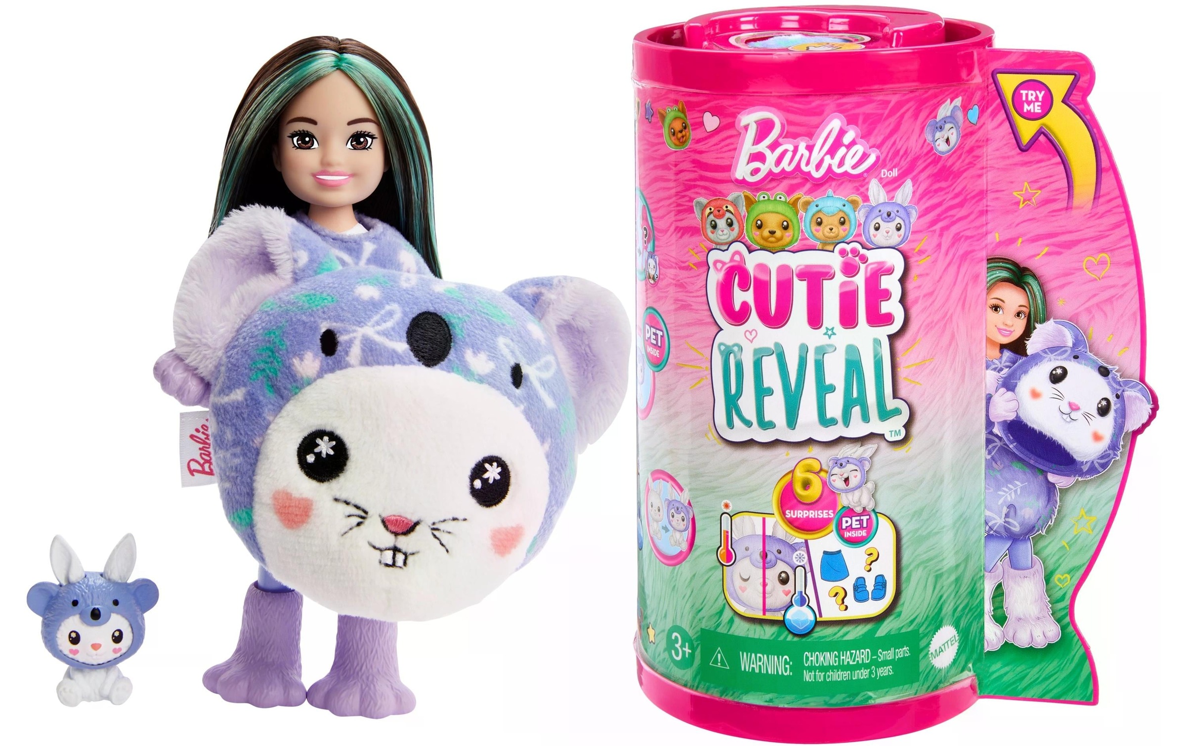 Anziehpuppe »Barbie Cutie Reveal Chelsea – Bunny in Koala«
