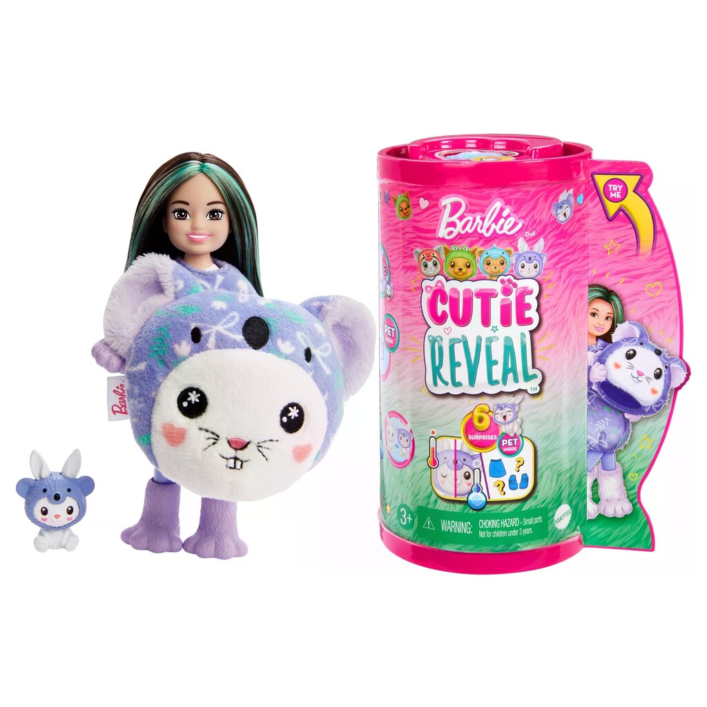 Barbie Anziehpuppe »Barbie Cutie Reveal Chelsea – Bunny in Koala«