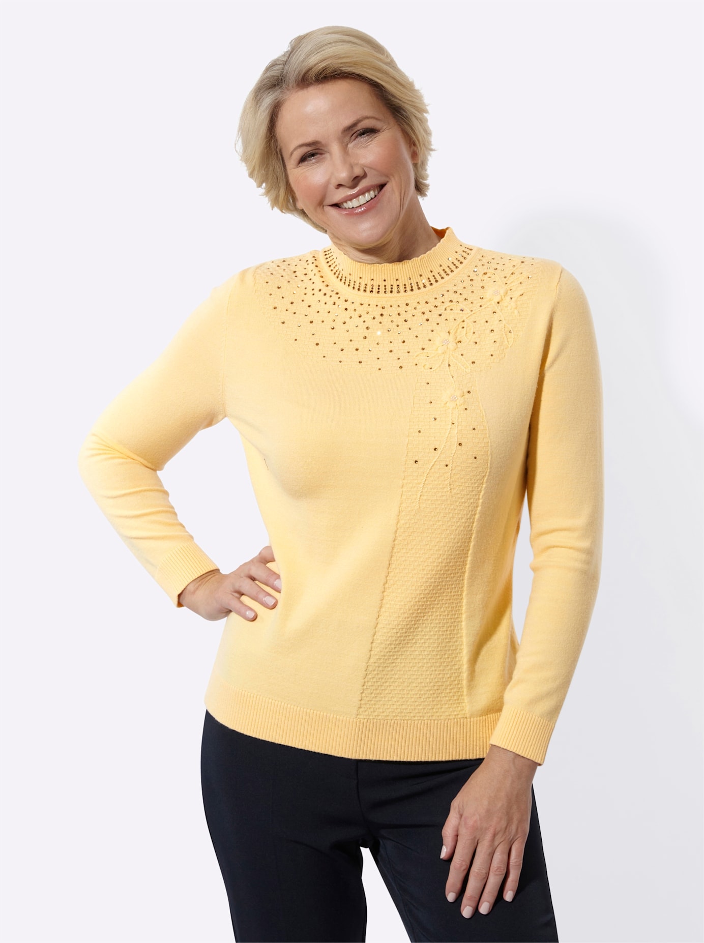 Classic Strickpullover "Stehkragen-Pullover"