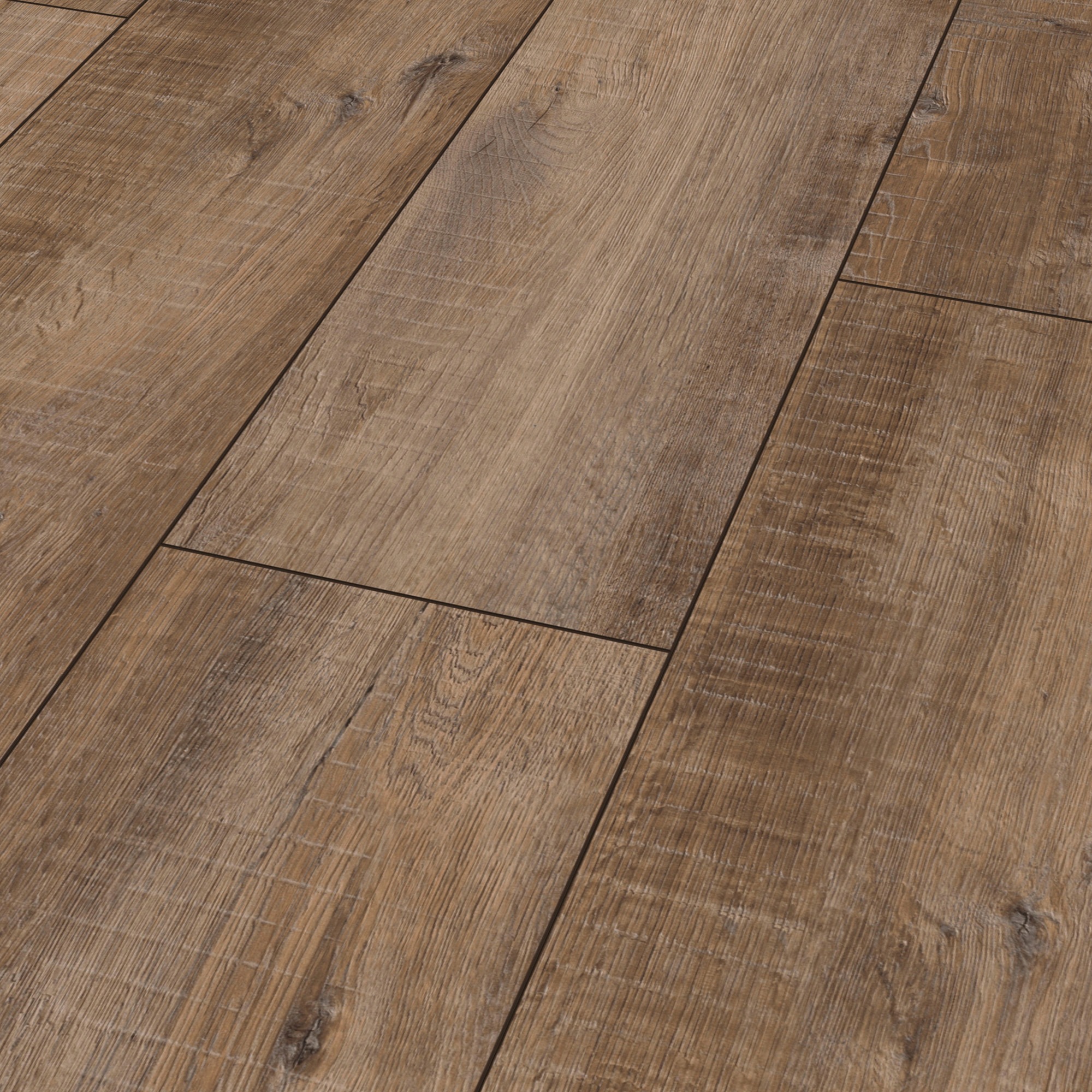 Image of Bodenmeister Laminat »Dielenoptik Eiche braun rustikal«, (Packung), pflegeleicht, Landhausdiele 1380 x 244 mm, Stärke: 8 mm bei Ackermann Versand Schweiz