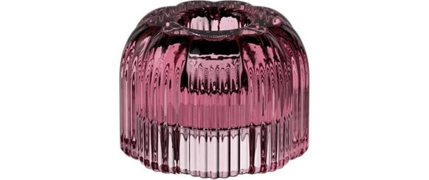 Image of Villeroy & Boch Kerzenhalter "Fleur cassis, 6 Stück" Eleganter Kerzenhalter aus farbigem Glas