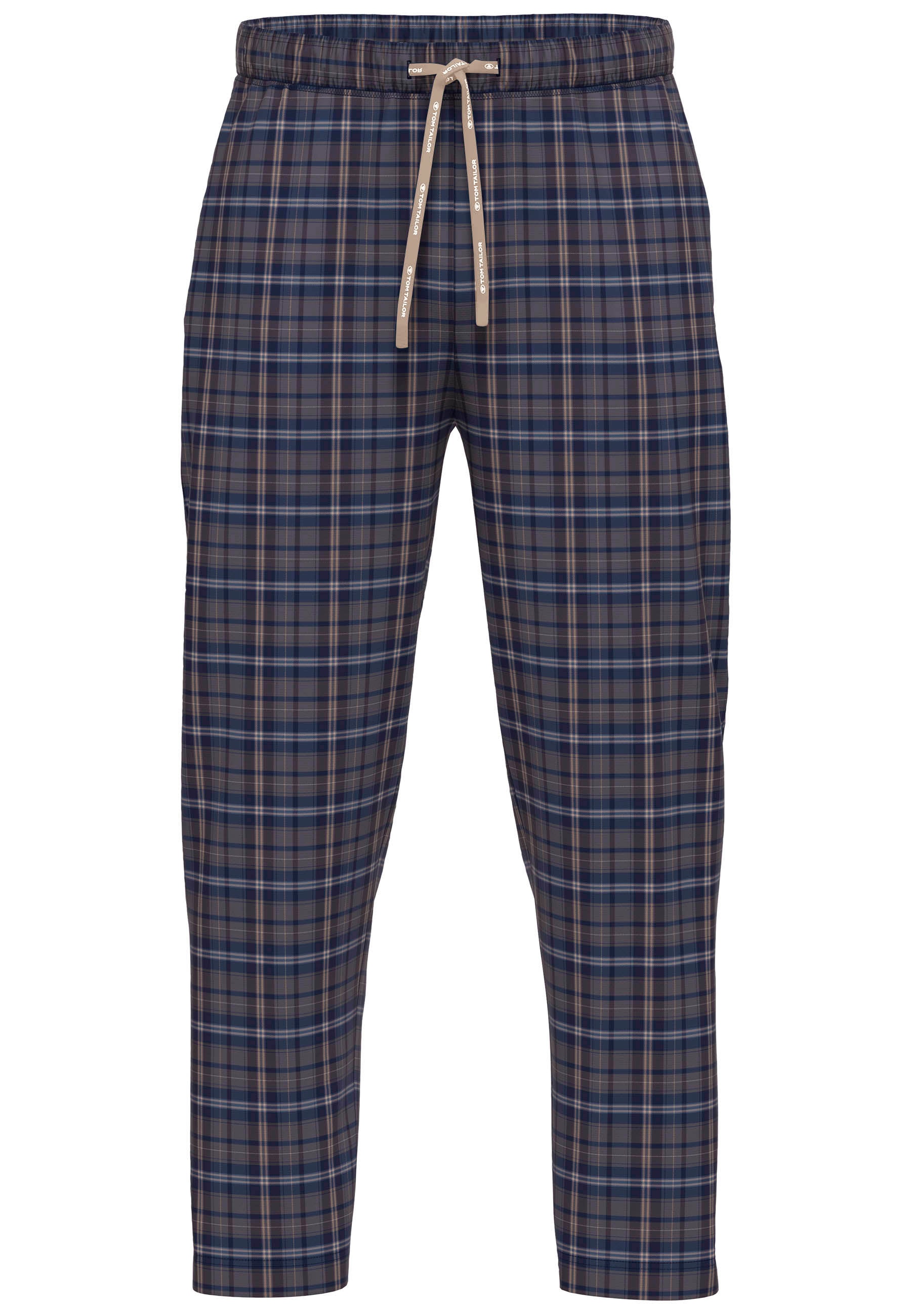 TOM TAILOR Pantalon de pyjama »Milos«  mit elastischem Bund, Kordelzug, kariert