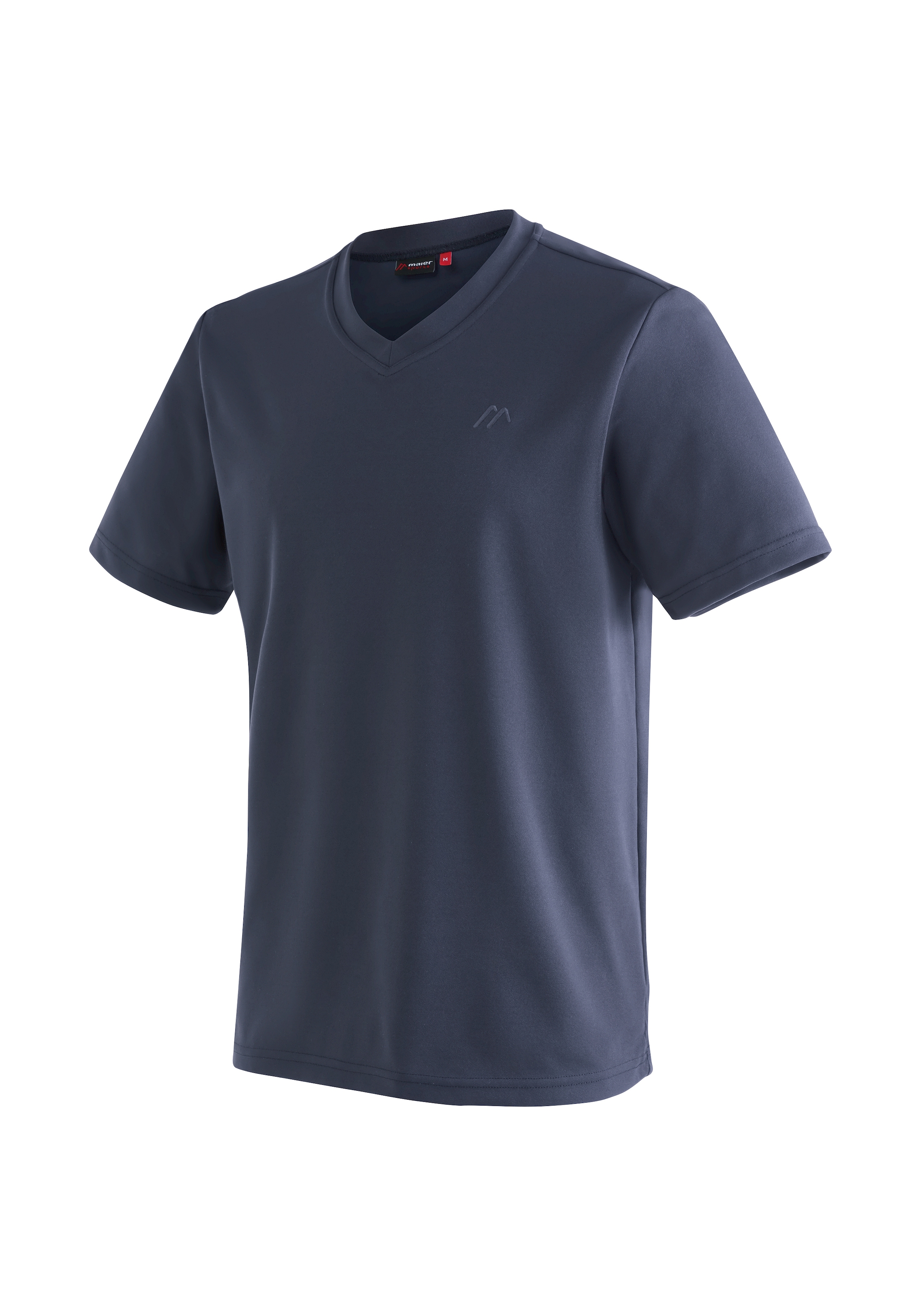 Image of Maier Sports T-Shirt "Wali" Herren Kurzarmshirt, leichtes Sommer Funktionsshirt, V-Ausschnitt
