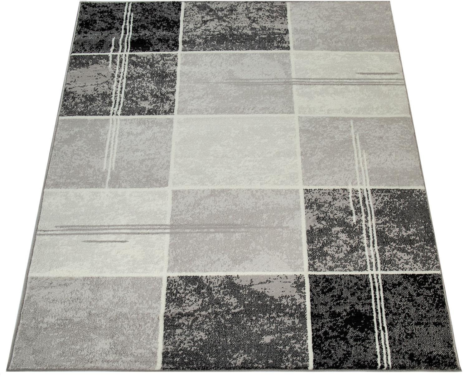 Image of Paco Home Teppich »Sinai 057«, rechteckig, 9 mm Höhe, Kurzflor, Karo Muster mit Marmor Optik, ideal im Flur & Schlafzimmer bei Ackermann Versand Schweiz