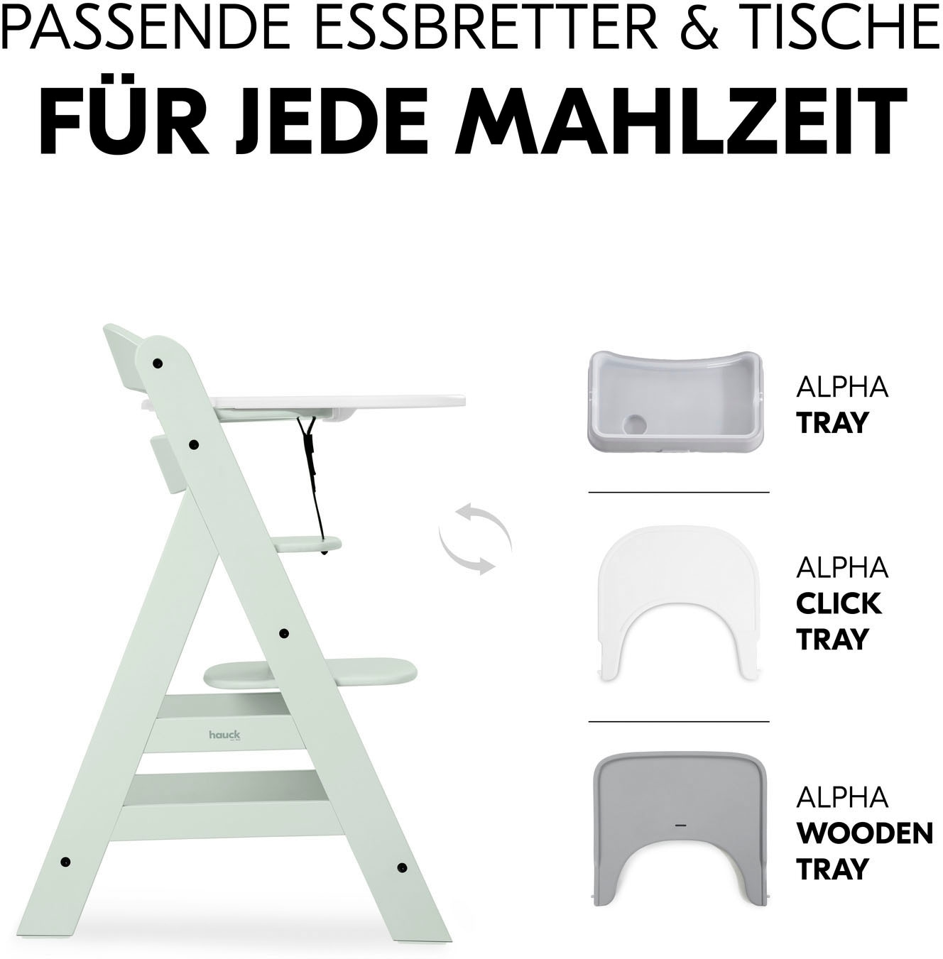Hauck Chaise haute »Alpha+« () FSC® - schützt Wald