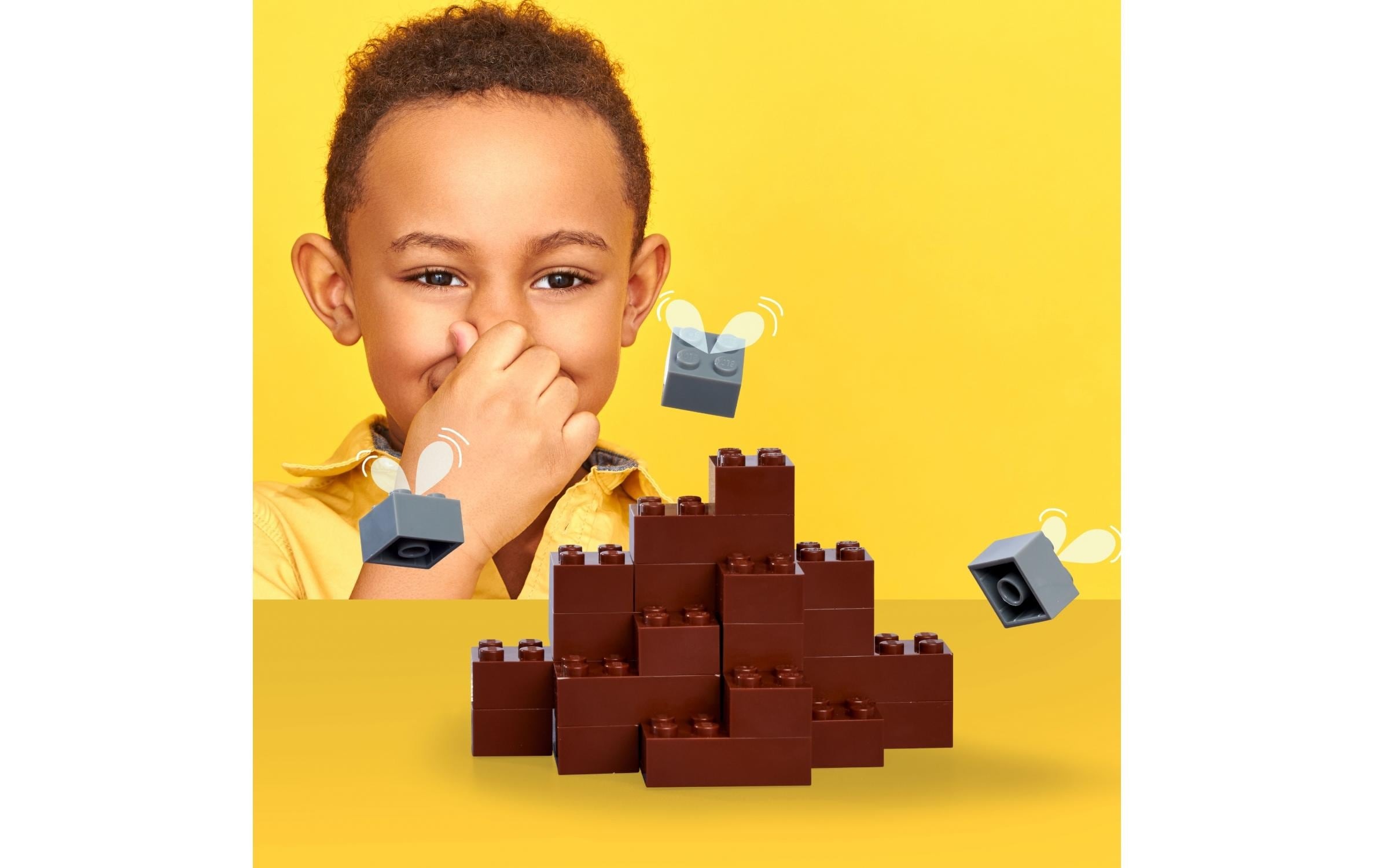 Blox Spielbausteine »Bausteine 500 braune 8er Steine lose«