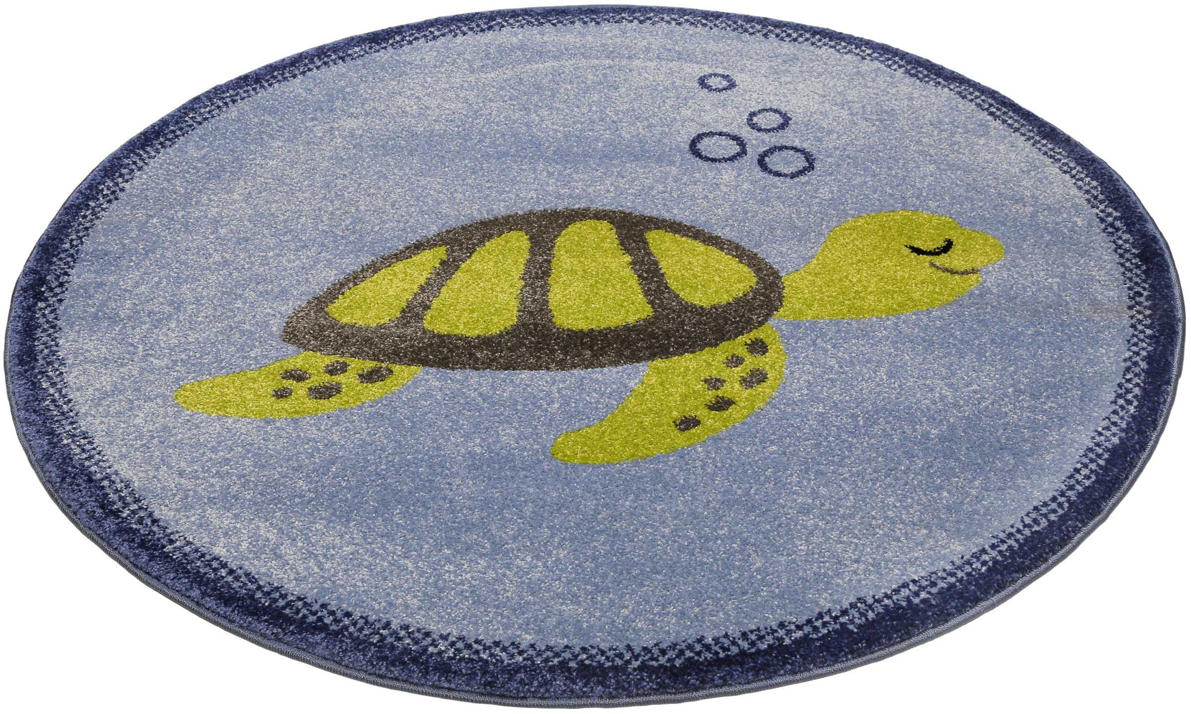 Image of Esprit Kinderteppich »Turtle ESP-40170«, rund, 13 mm Höhe, Kurzflorteppich mit Schildkröten Motiv bei Ackermann Versand Schweiz