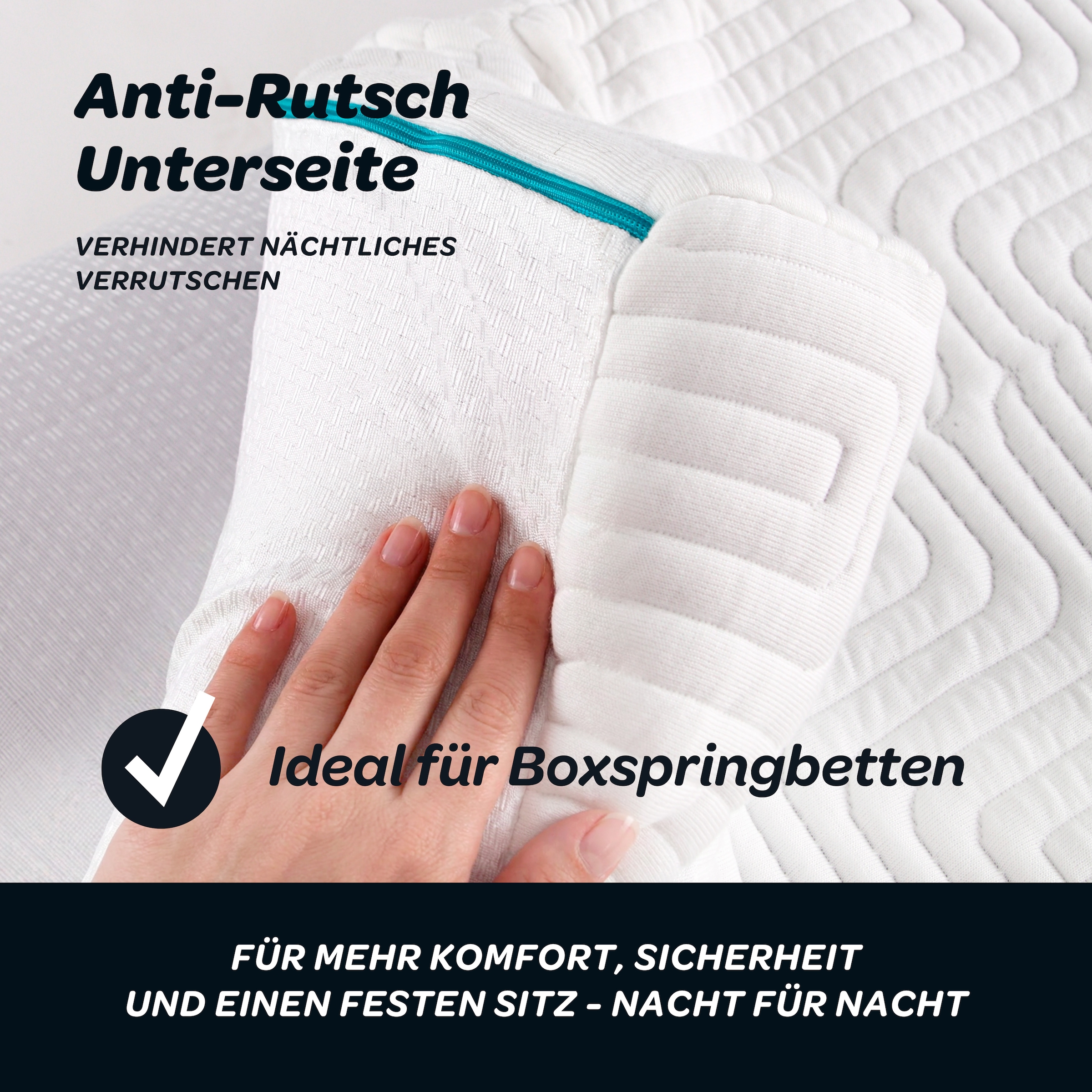 Dunlopillo Topper »Balance, Gelschaumtopper 90x200 & 140x200 cm und weitere Grössen« ajustement précis au corps, supporte une position de couchage ergonomique