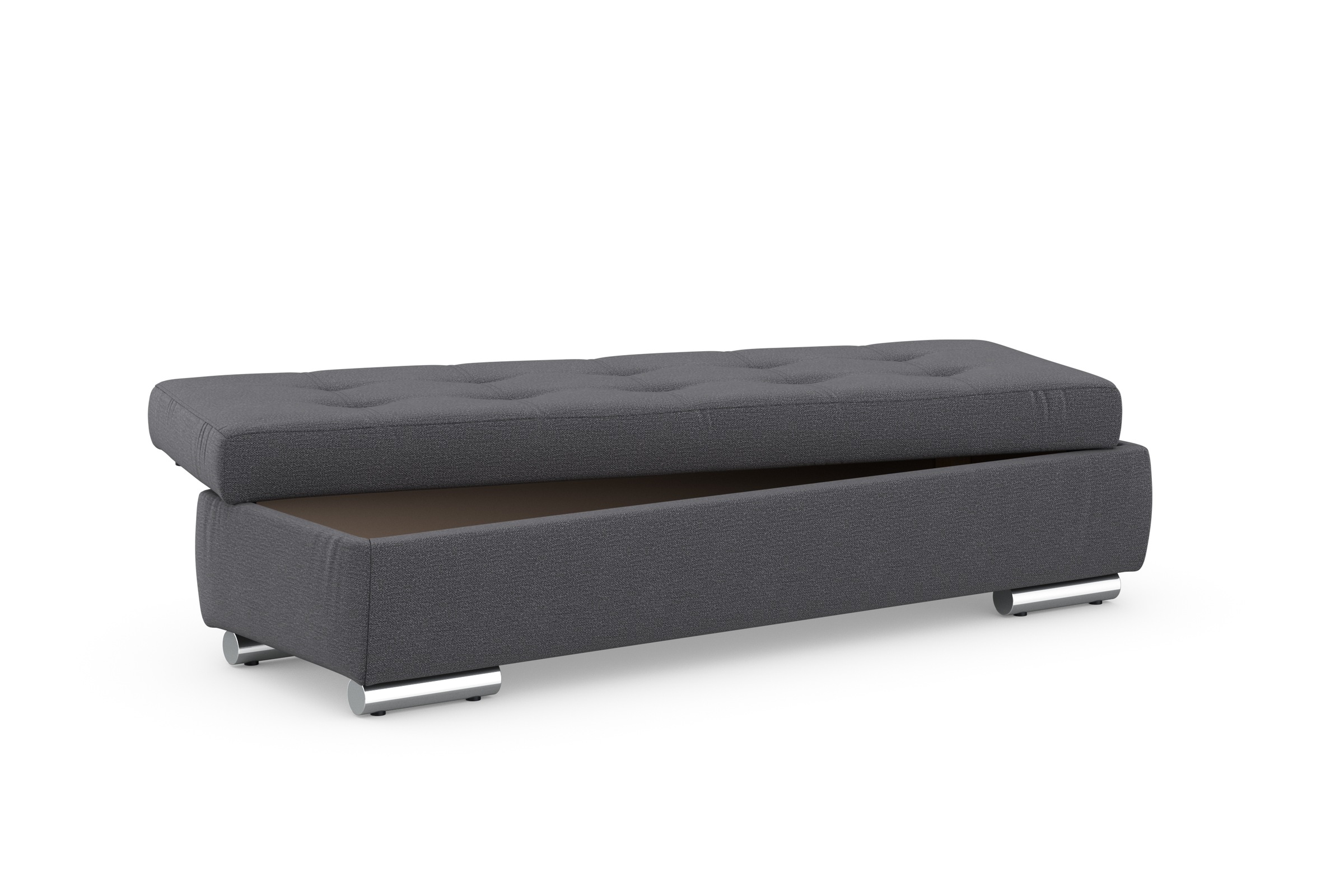 DOMO collection Hocker »Treviso XXL: B/T/H: 161/60/41 cm«, mit Stauraum, auch in Cord, passend zur Serie, moderne Steppung