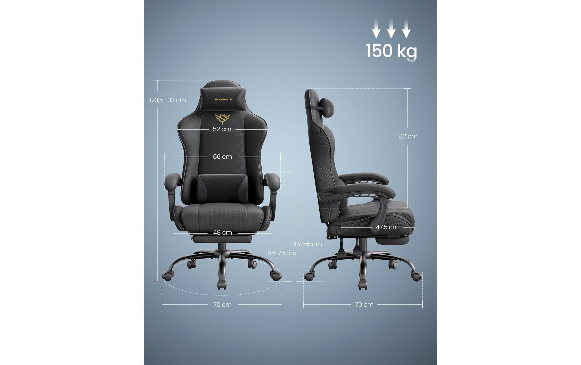 SONGMICS Chaise de bureau »mit Armlehnen 133 cm« ()