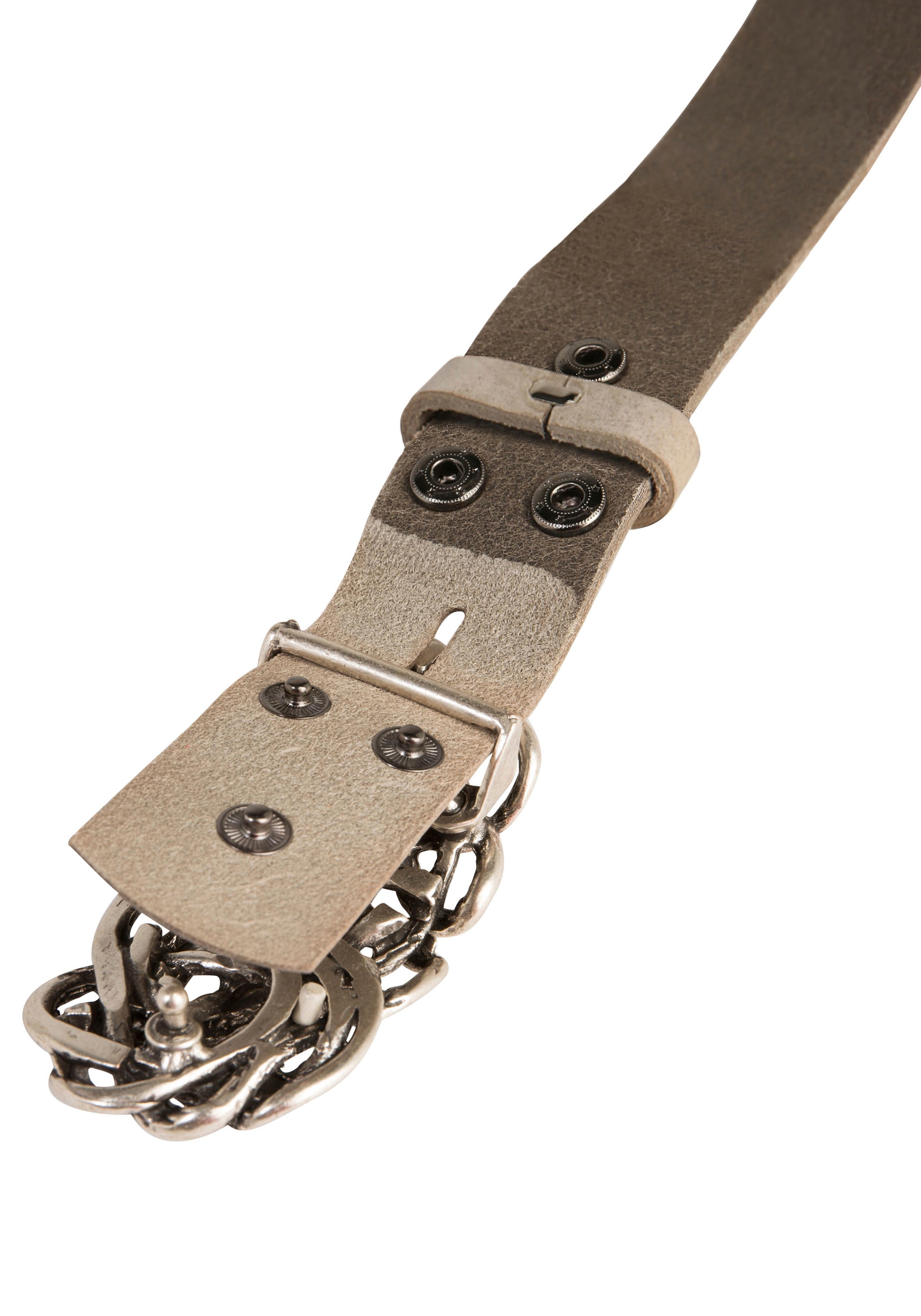 RETTUNGSRING by showroom 019° Ledergürtel, mit austauschbarer Schliesse »Strohknoten«