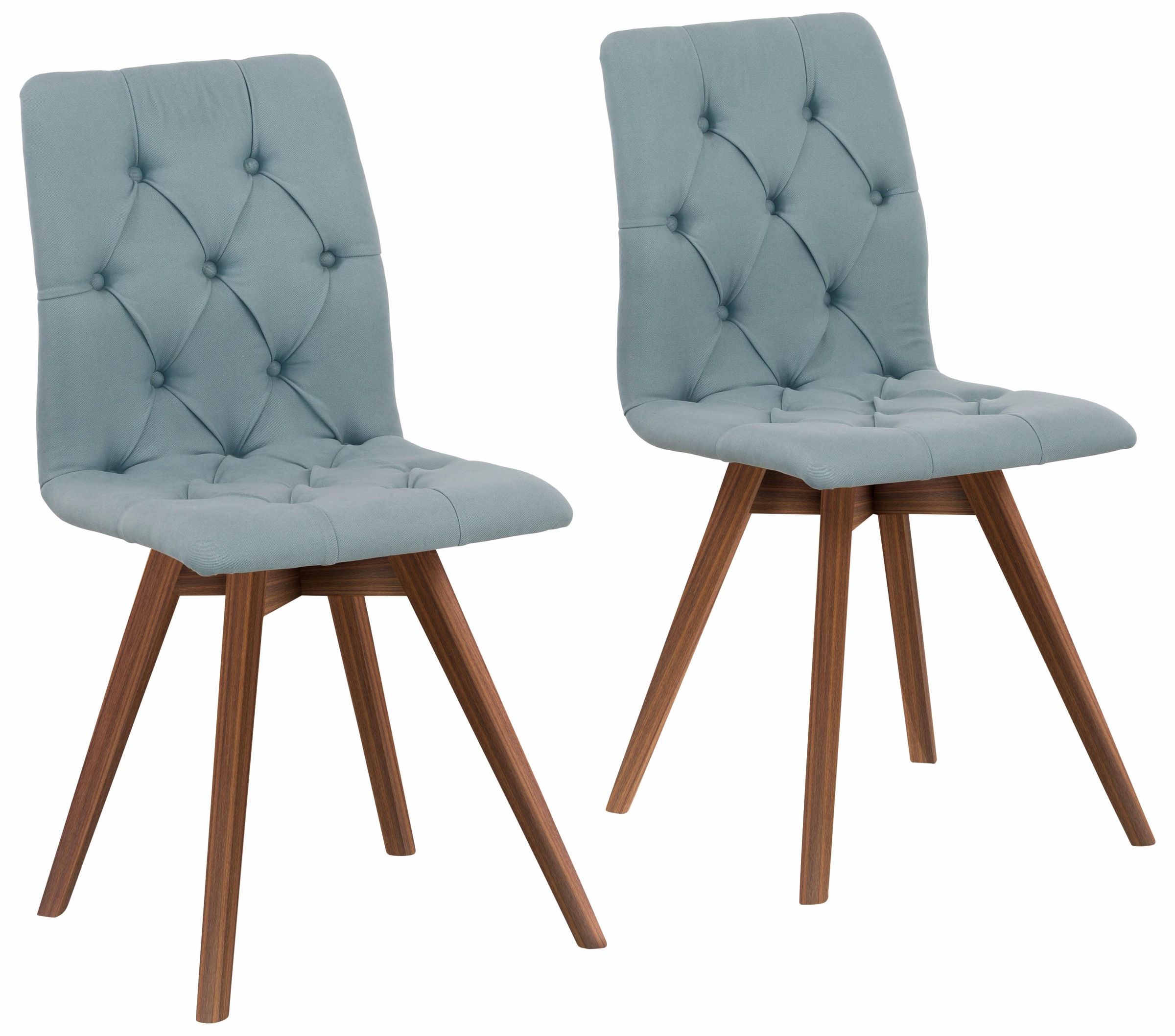 Image of andas 4-Fussstuhl »Rania«, (Set), 2 St., Struktur fein, mit Beinen in eiche oder nussbaum. Im 2er, 4er oder 6er-Set bei Ackermann Versand Schweiz