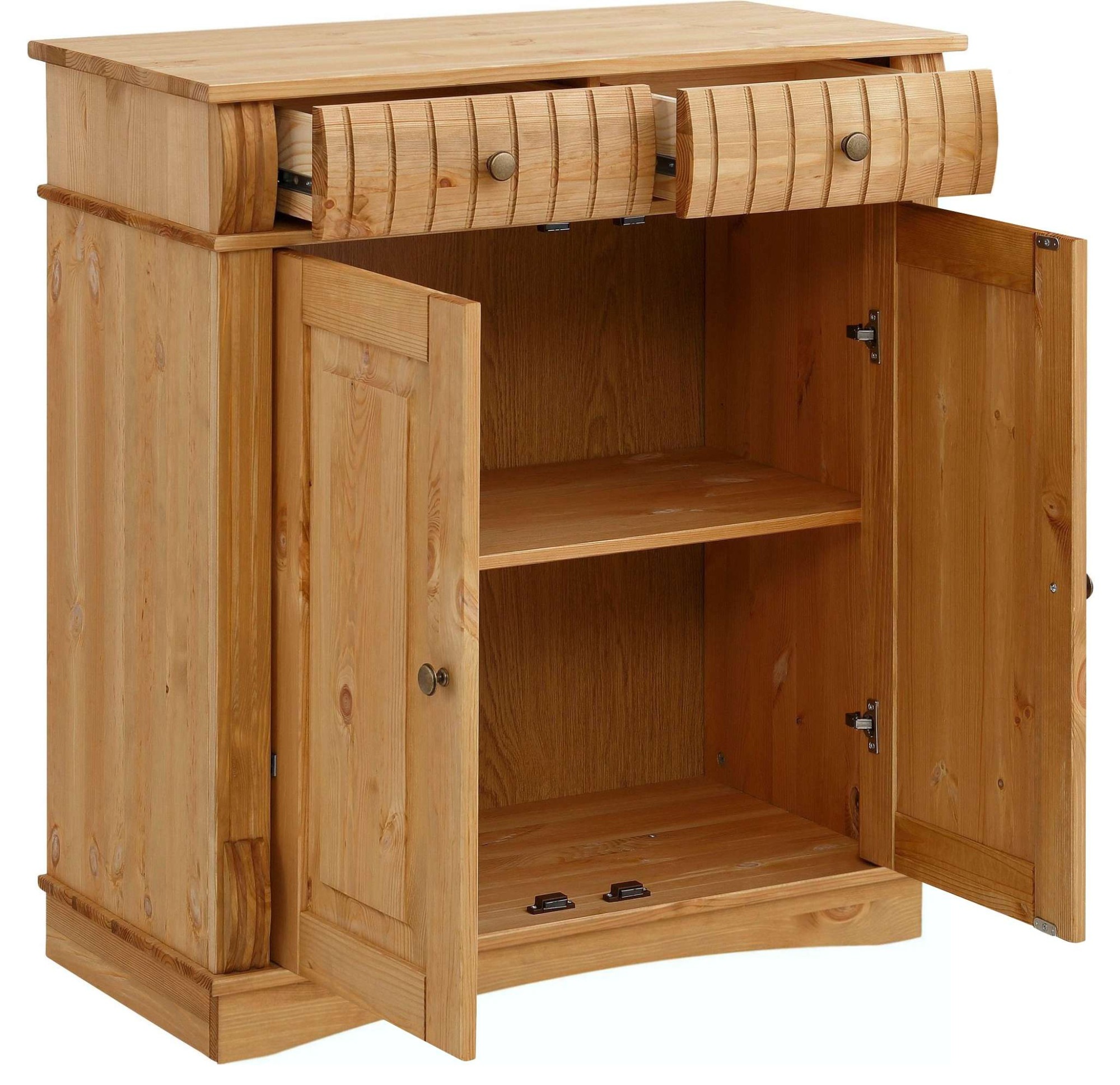 Home affaire Kommode »Teresa Sideboard nur 2 Schubkästen«, aus massiver Kiefer Breite 84 cm, Höhe 90 cm, FSC®