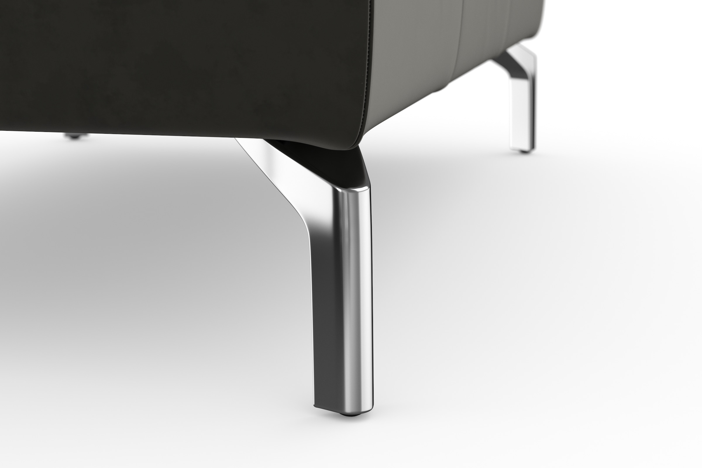 sit&more Hocker »Bendigo« mit Klappfunktion, Bodenfreiheit 15 cm, wahlweise in 2 Fussfarben