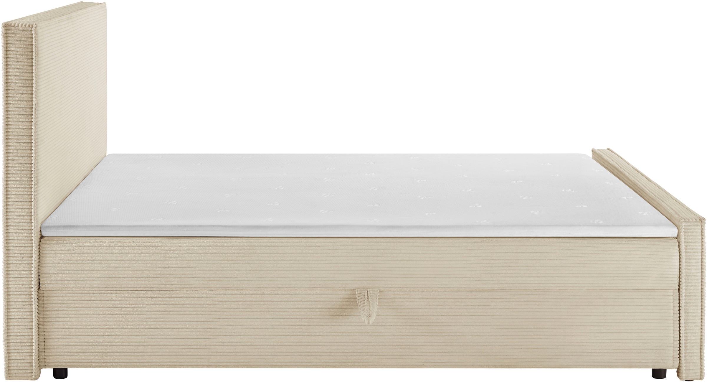 GOODproduct Boxbett »Henno inkl. Bettkasten und Topper, Liegefläche 180x200cm« erhältlich in hochwertigem Cord-Stoff und der Grösse 180x200 cm