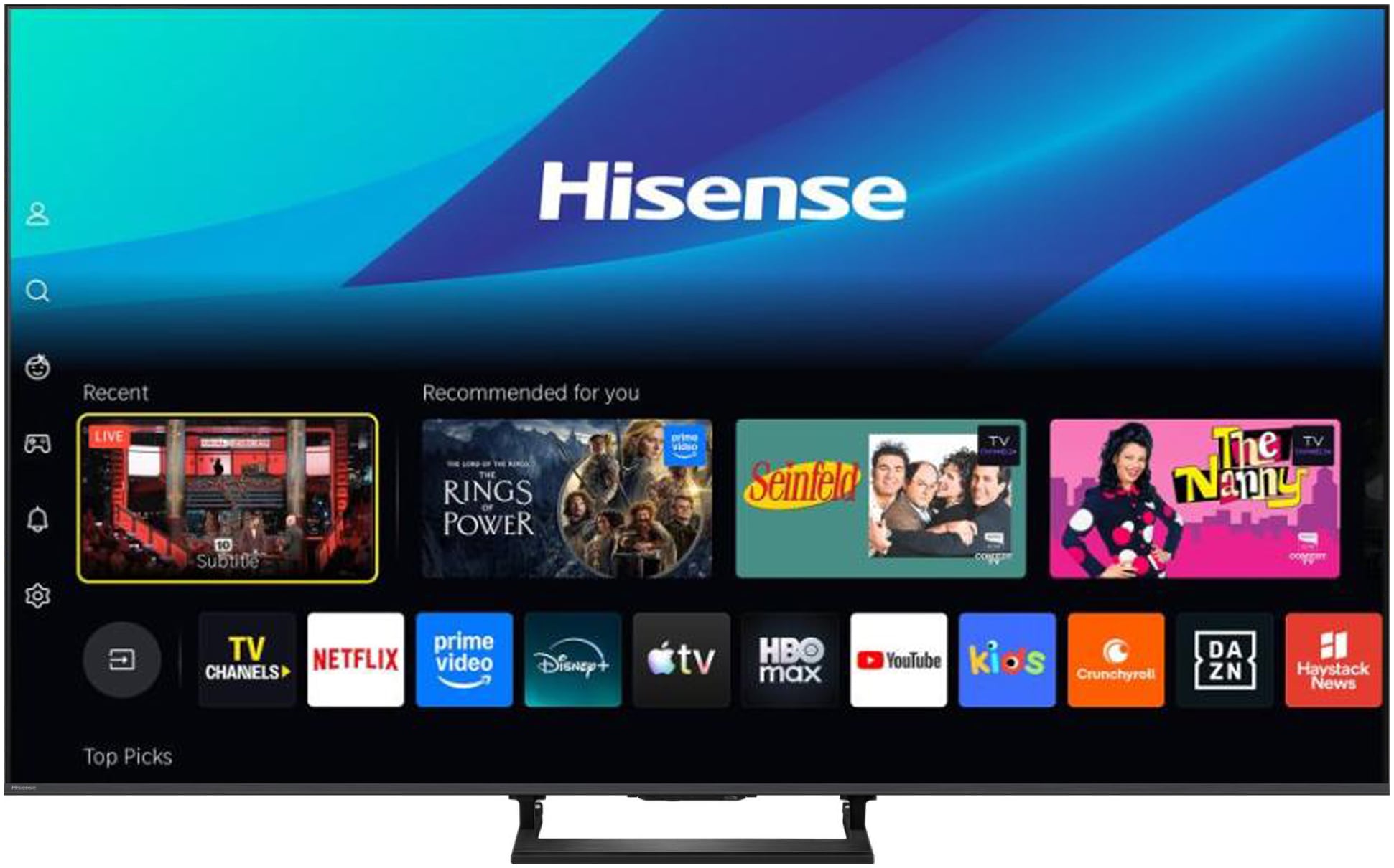 Hisense Téléviseur QLED »75U7DSE« 189 cm/75 ″