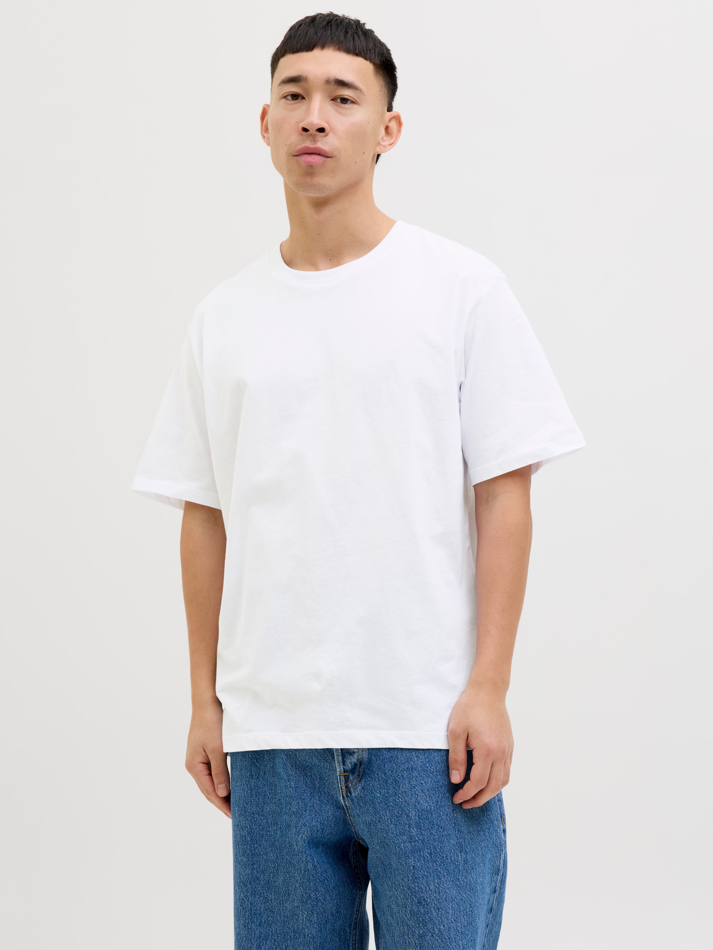 Jack & Jones Kurzarmshirt »JJHUGO LOOSE TEE SS CREW NECK 3PK MP«