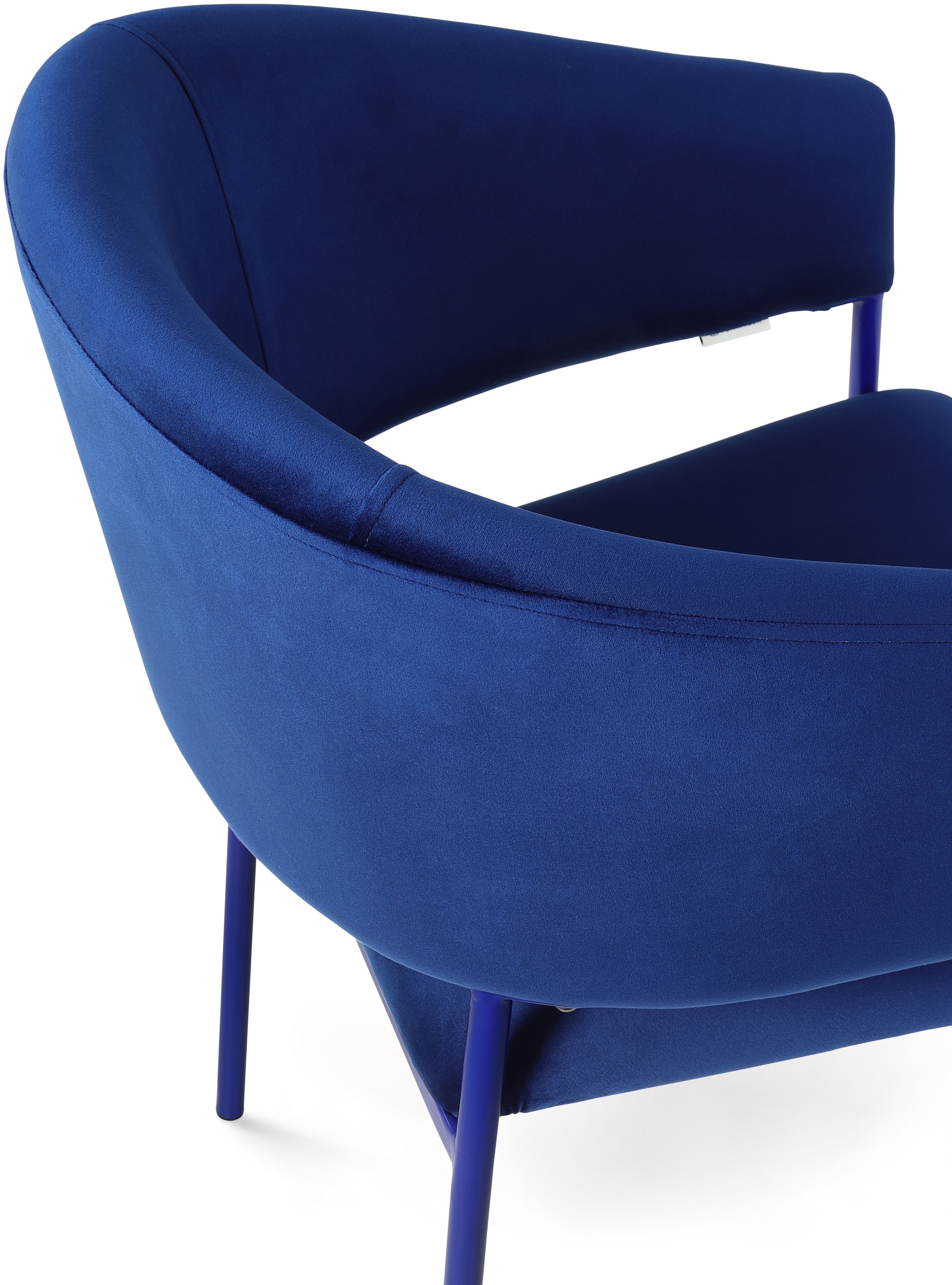 TOM TAILOR HOME Armlehnstuhl »EMBRACE ARMCHAIR«, (Set), 2 St., Samt, Esszimmerstuhl, mit Armlehnen, 4-Fussgestell, Rückenausschnitt
