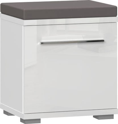 GOODproduct Schuhbank »Piano, Sitzbank inkl. Polsterkissen« (H/B/T): 53/46/35cm,  UV lackiert, hochglänzend, Soft-Close Funktion
