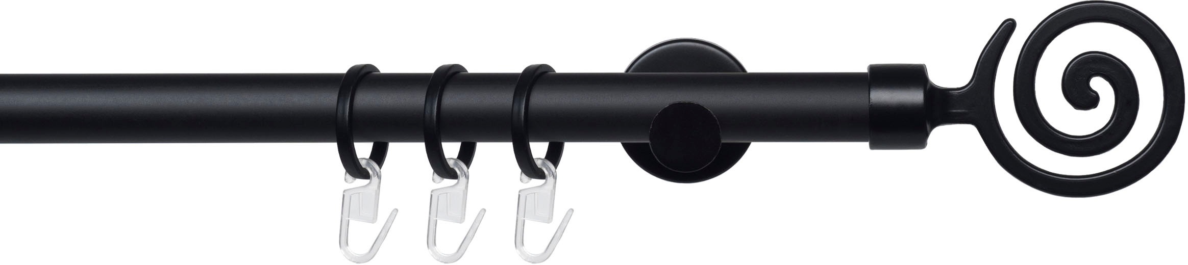 Image of Liedeco Gardinenstange »Stilgarnitur 20 mm Blues Eric«, 1 läufig-läufig, Fixmass, Gardinenstange Komplett bei Ackermann Versand Schweiz